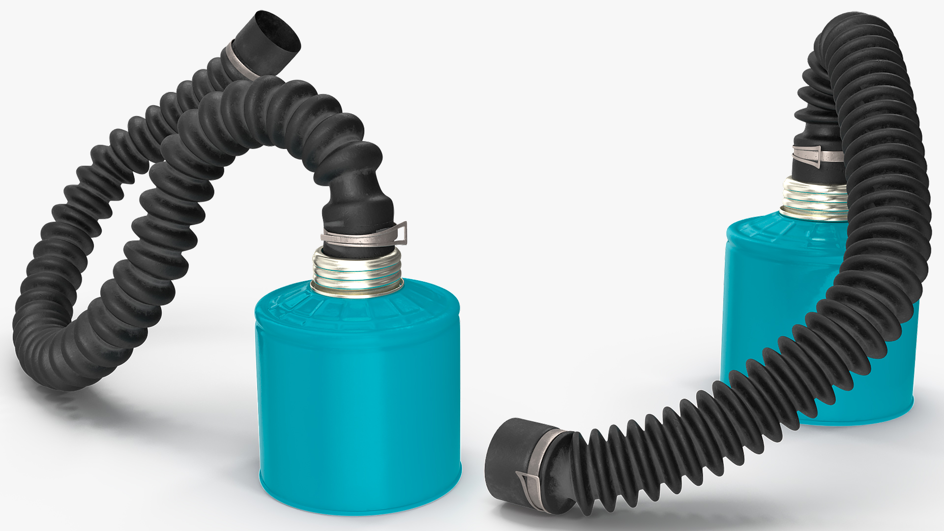 Filter Canister with Long Hose Rigged 3D