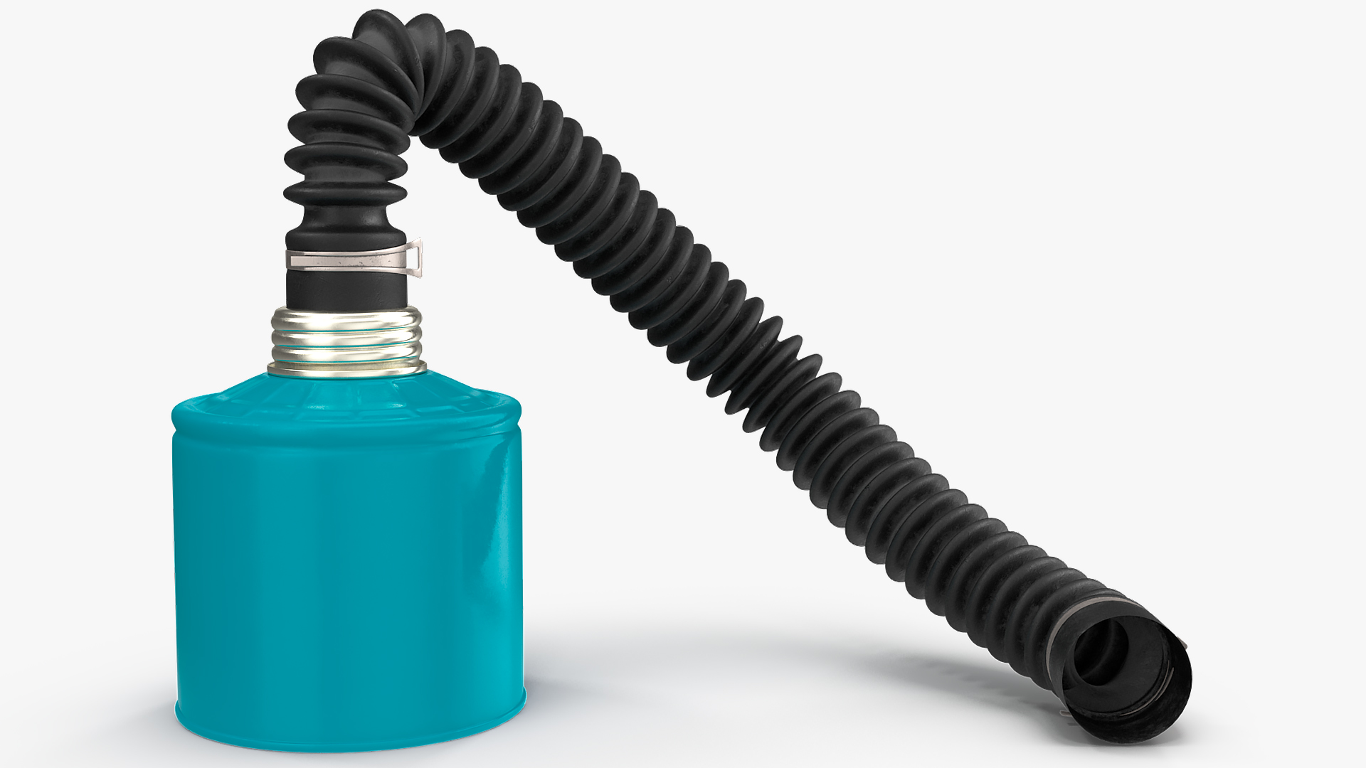 Filter Canister with Long Hose Rigged 3D
