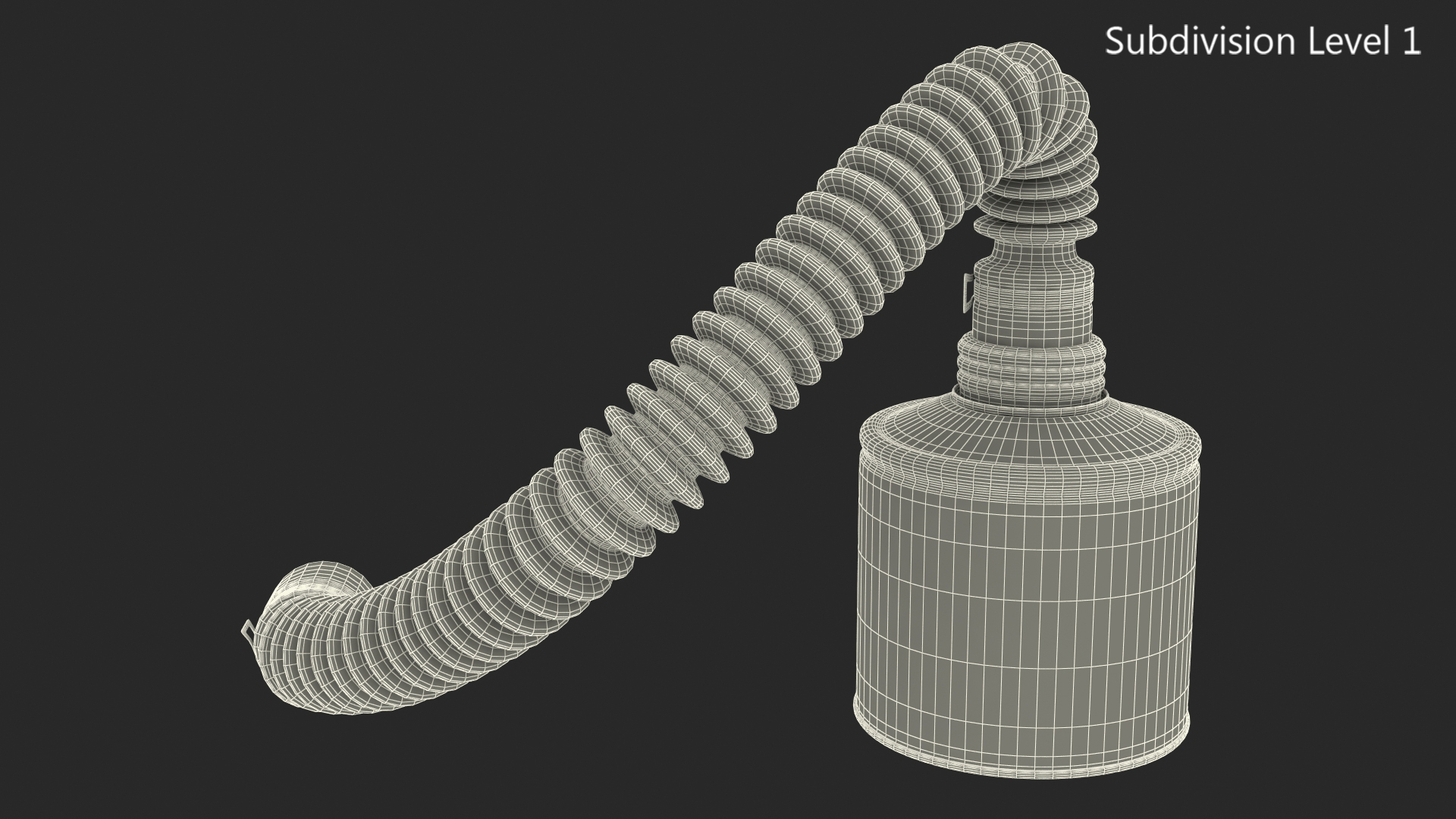 Filter Canister with Long Hose Rigged 3D