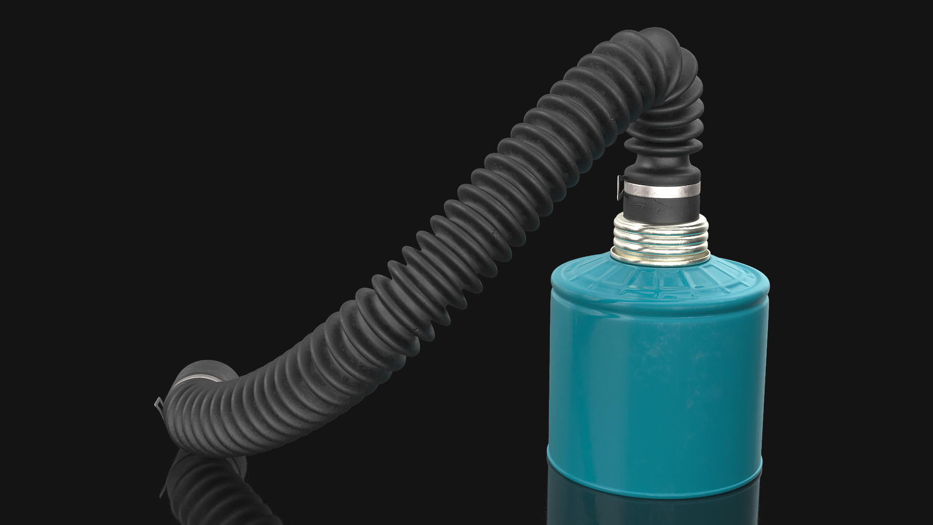 Filter Canister with Long Hose Rigged 3D