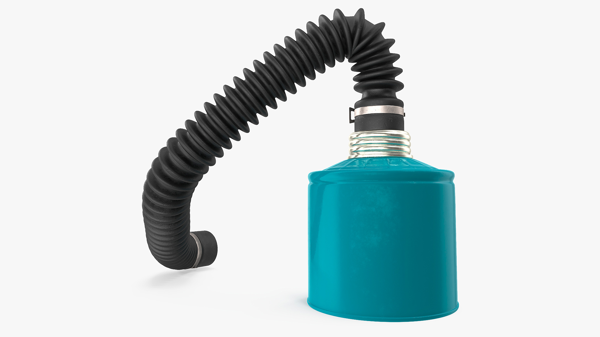 Filter Canister with Long Hose Rigged 3D