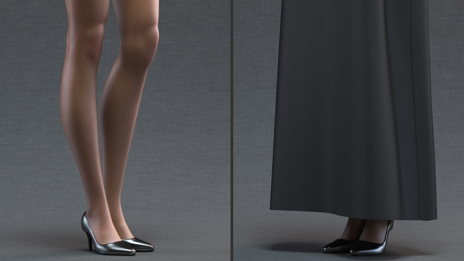 3D Female Judge with Gavel model