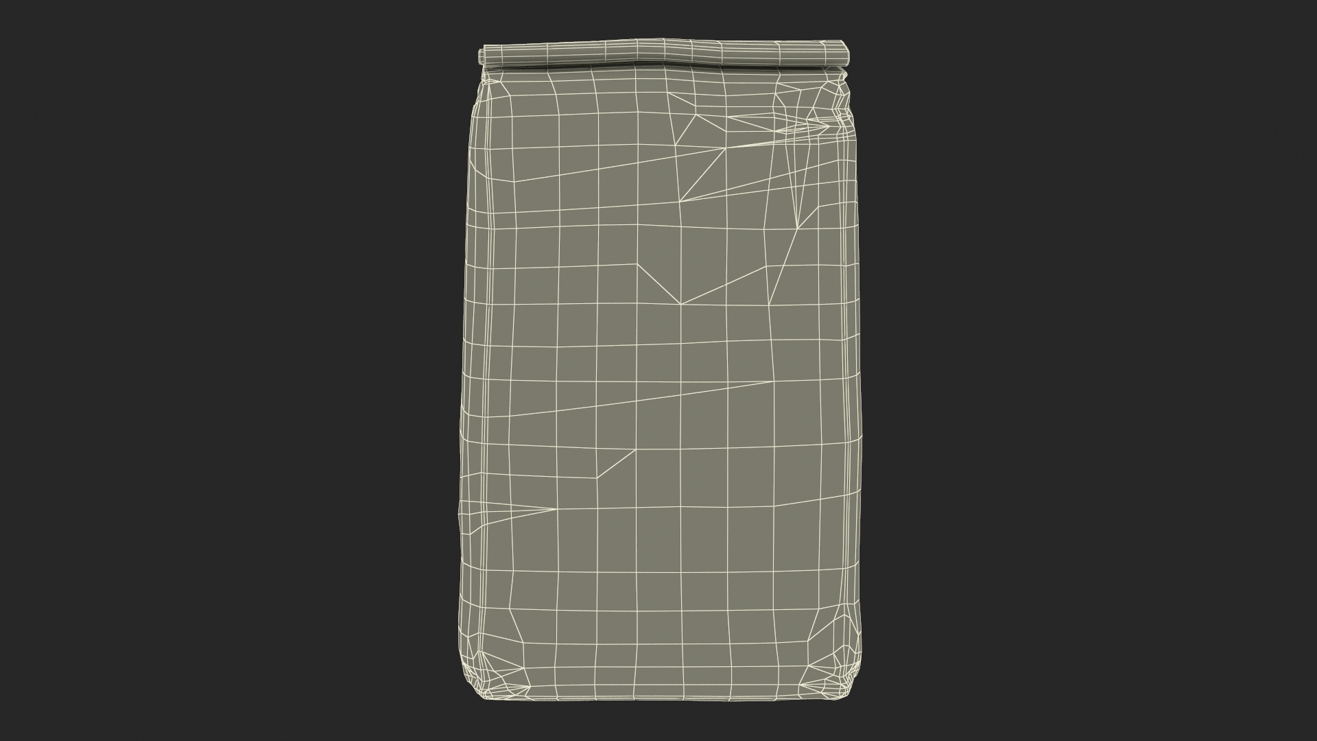 Foil Package 2lb Mockup Green 3D model