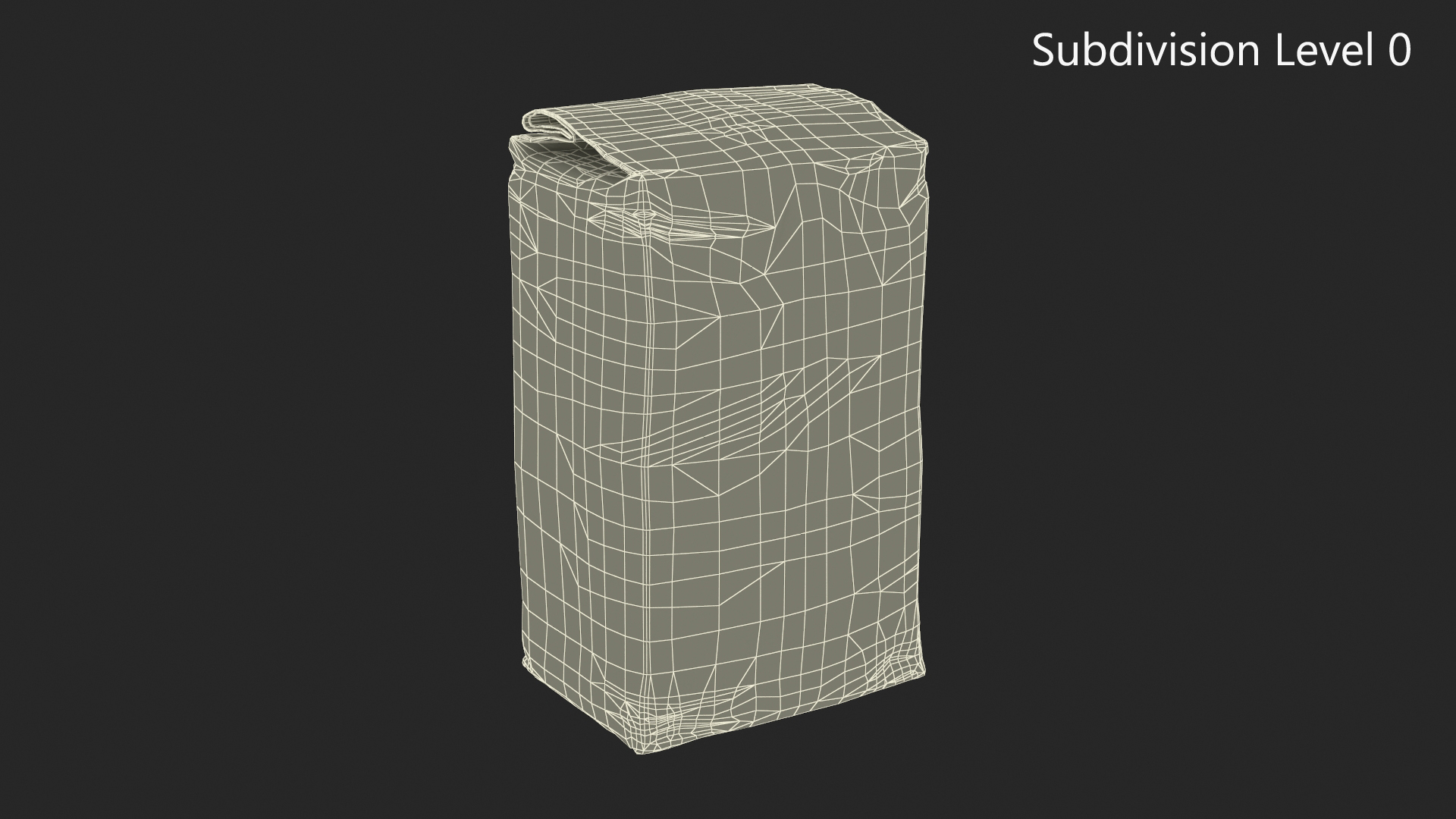 Foil Package 2lb Mockup Green 3D model