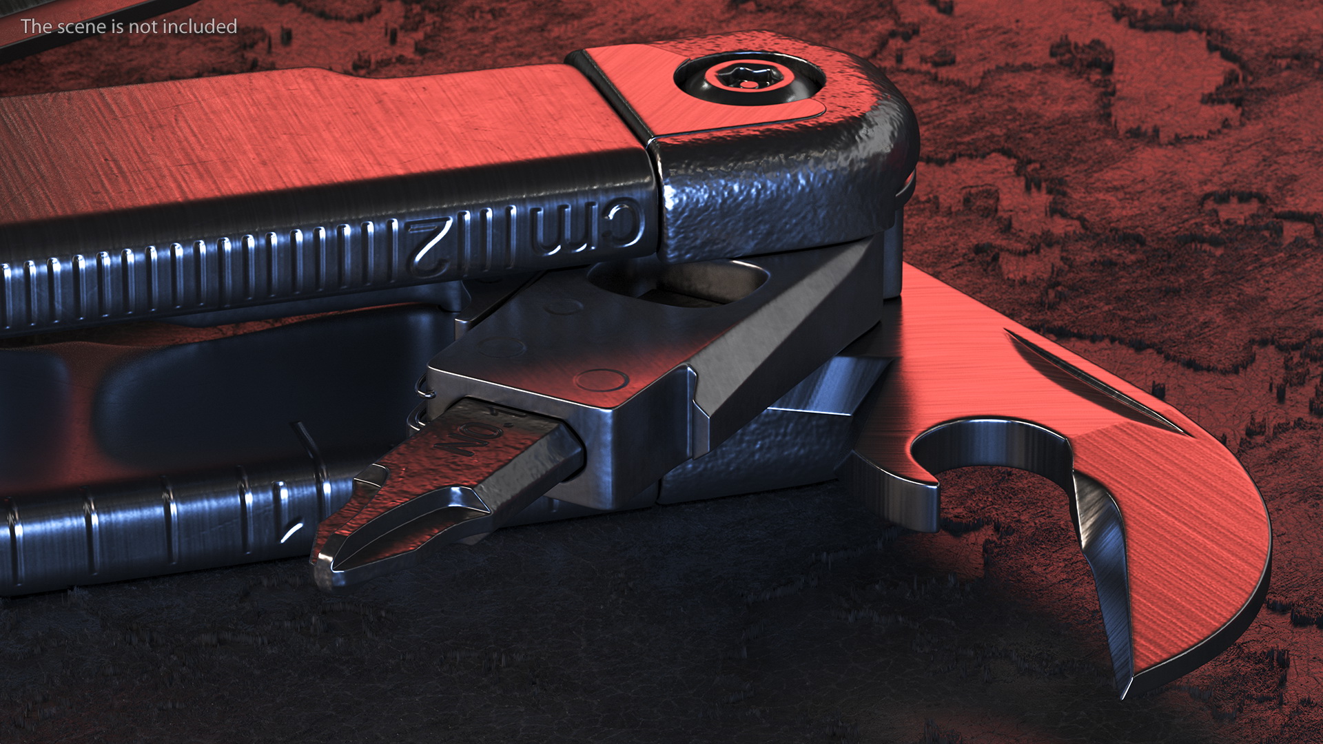 Multitool Black Rigged 3D
