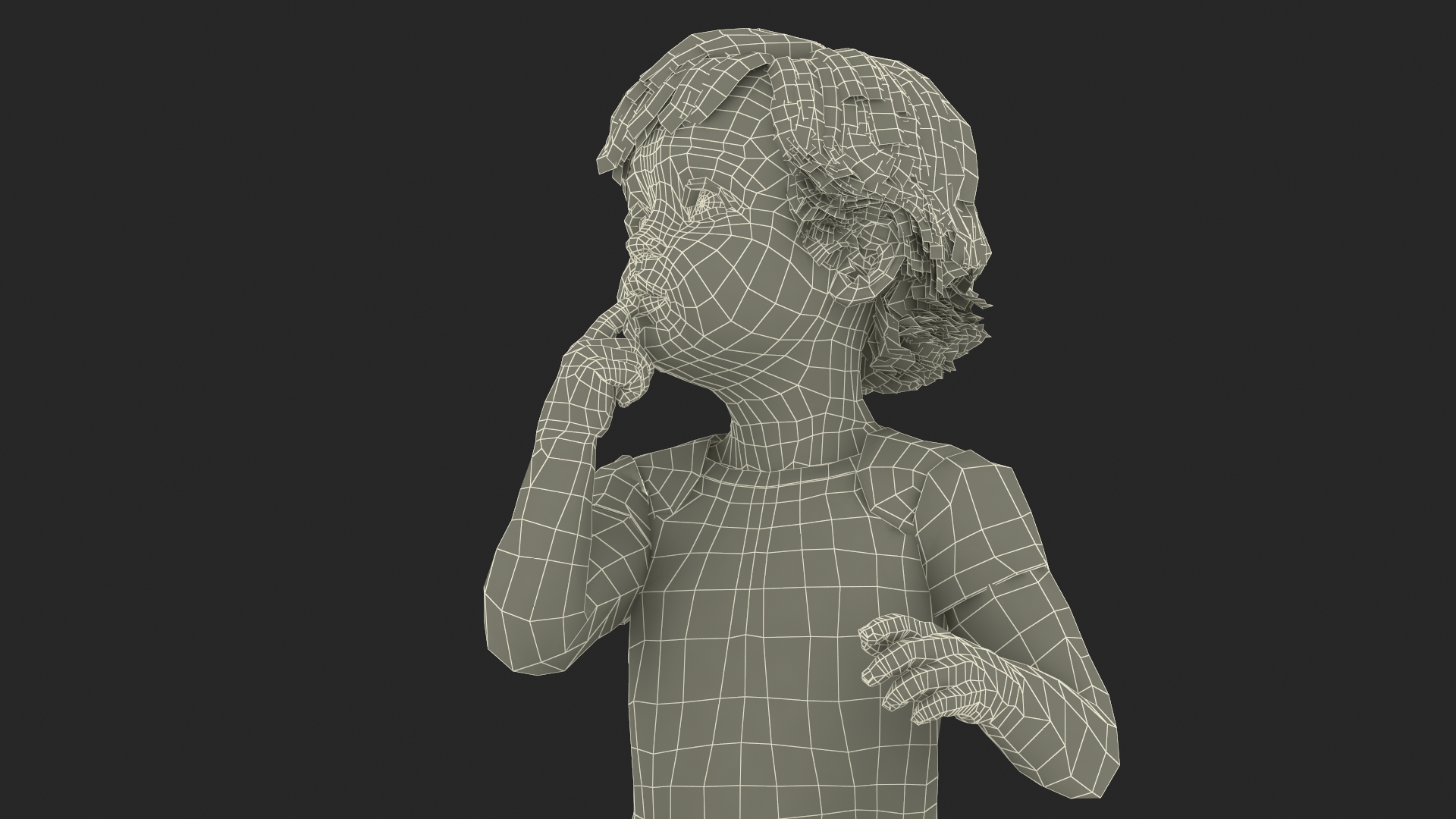 Toddler in Bodysuit Sitting Pose 3D
