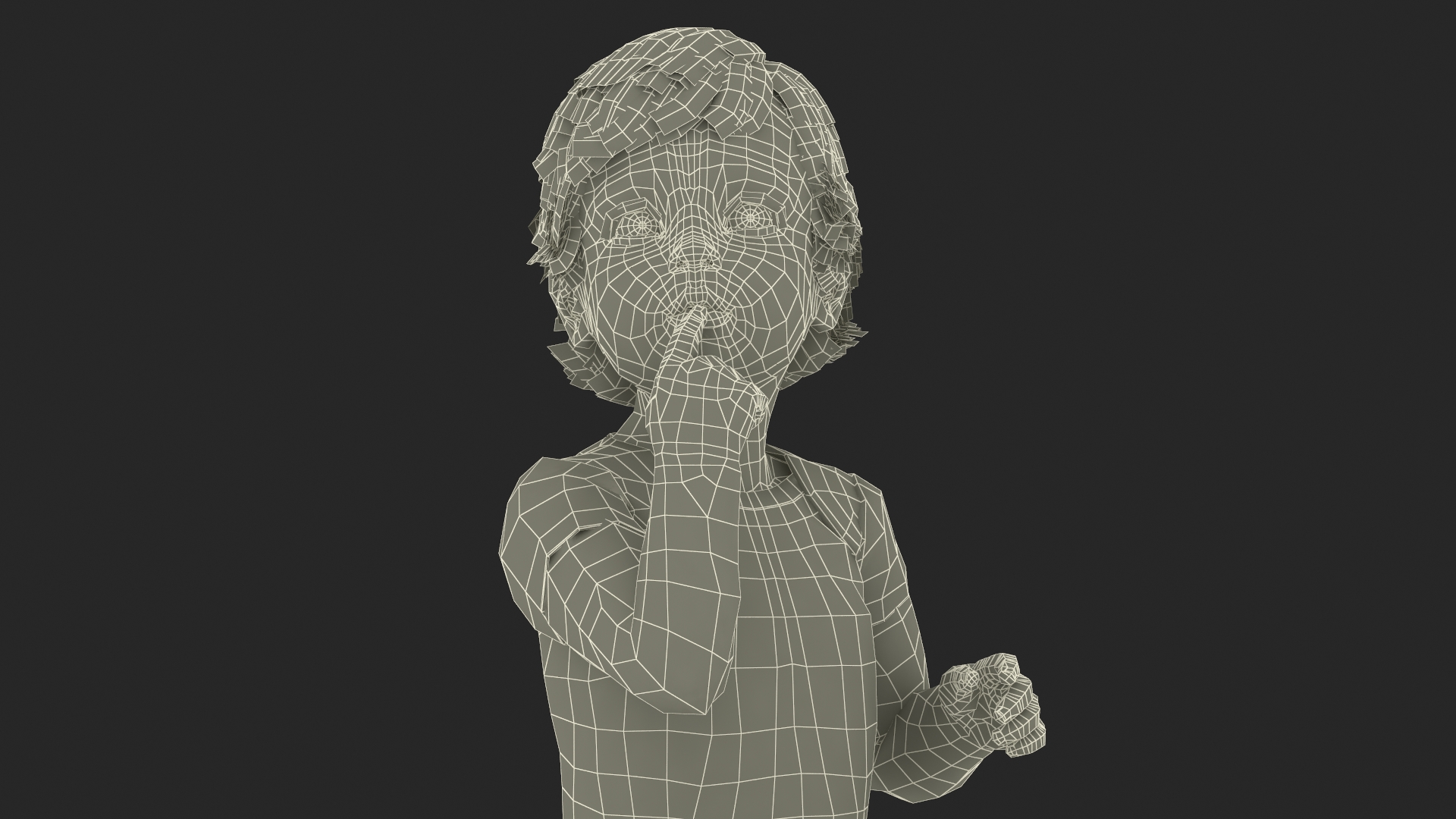 Toddler in Bodysuit Sitting Pose 3D