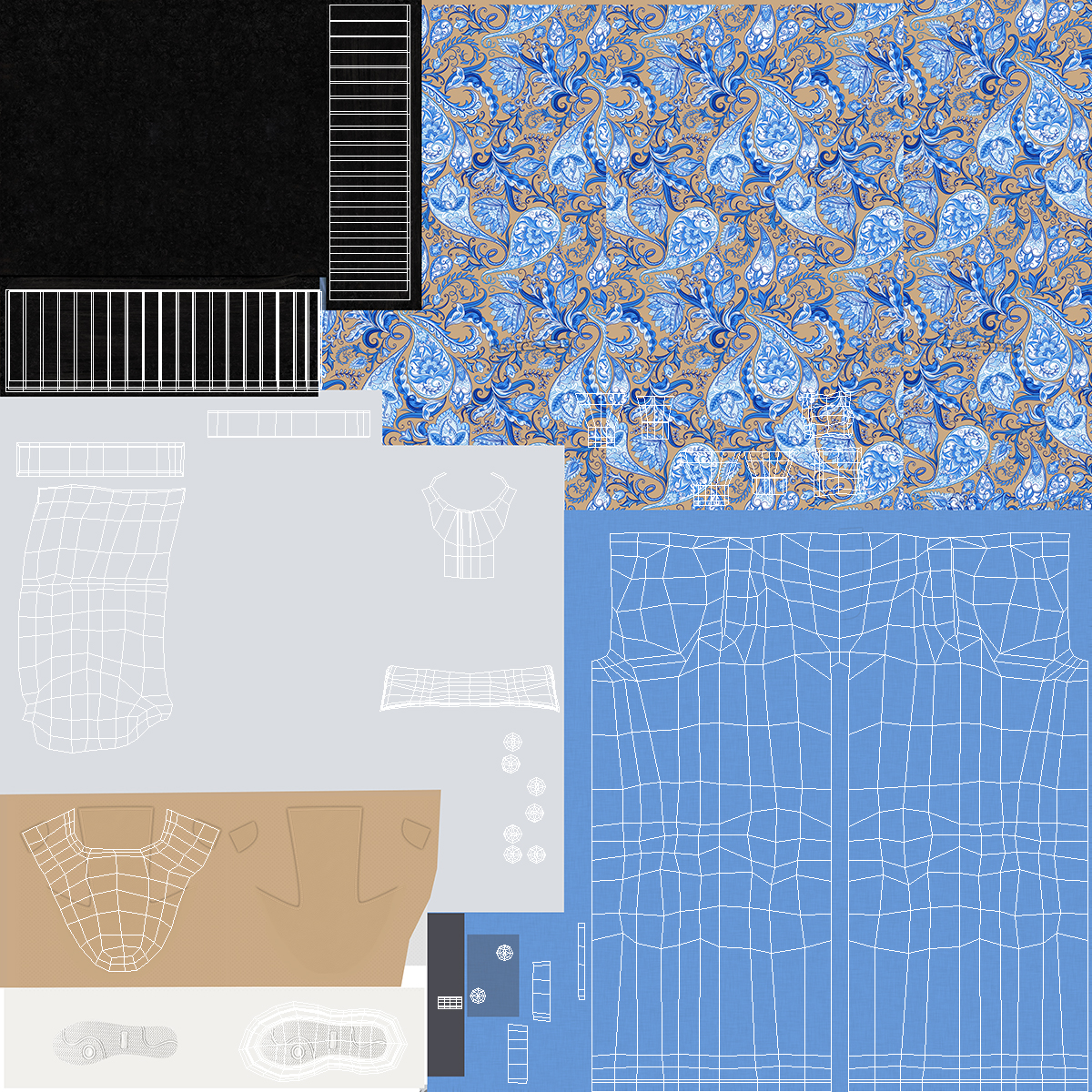Black Child Boy Party Style 3D