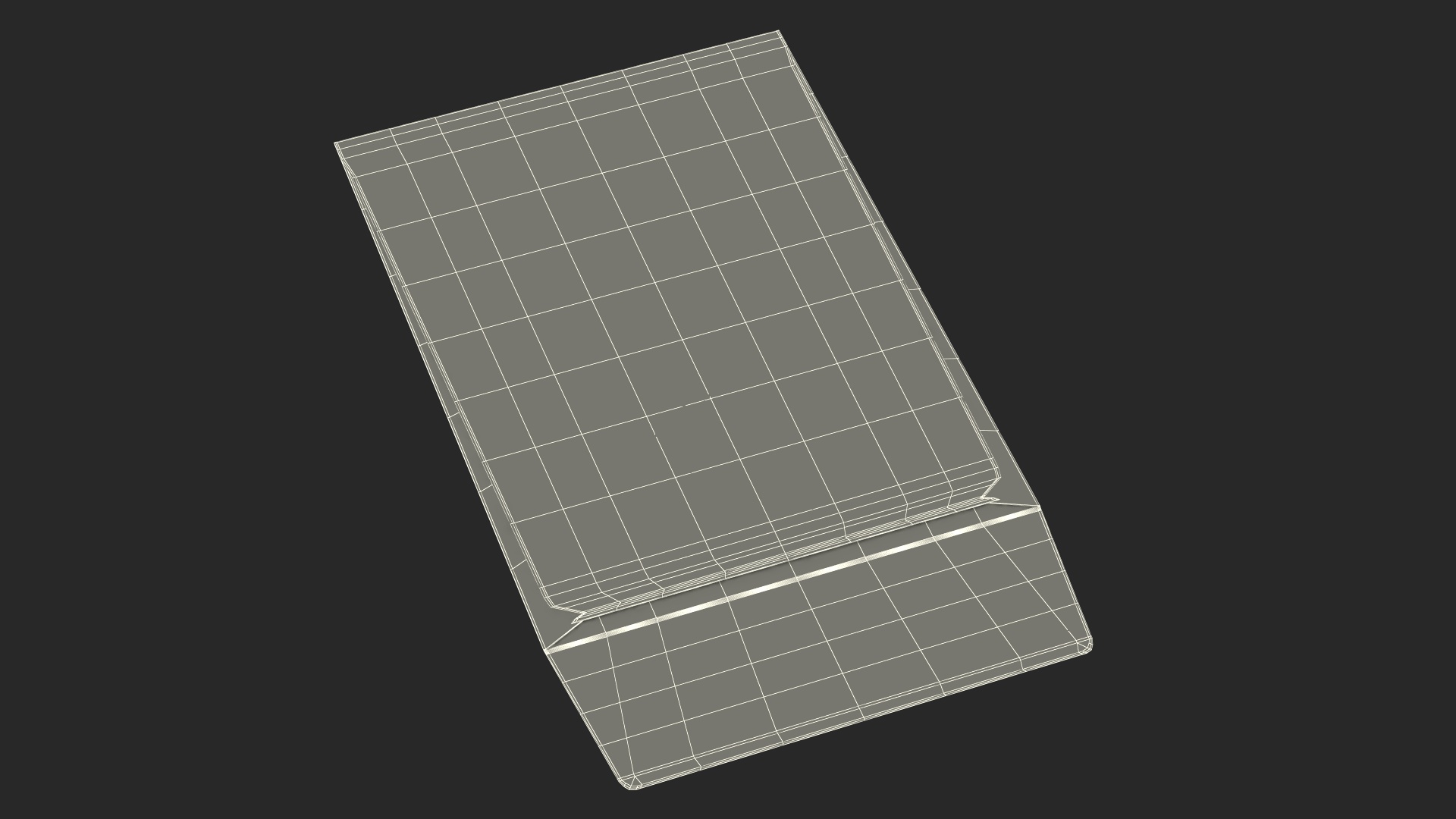 Paper Pocket Envelope White 3D
