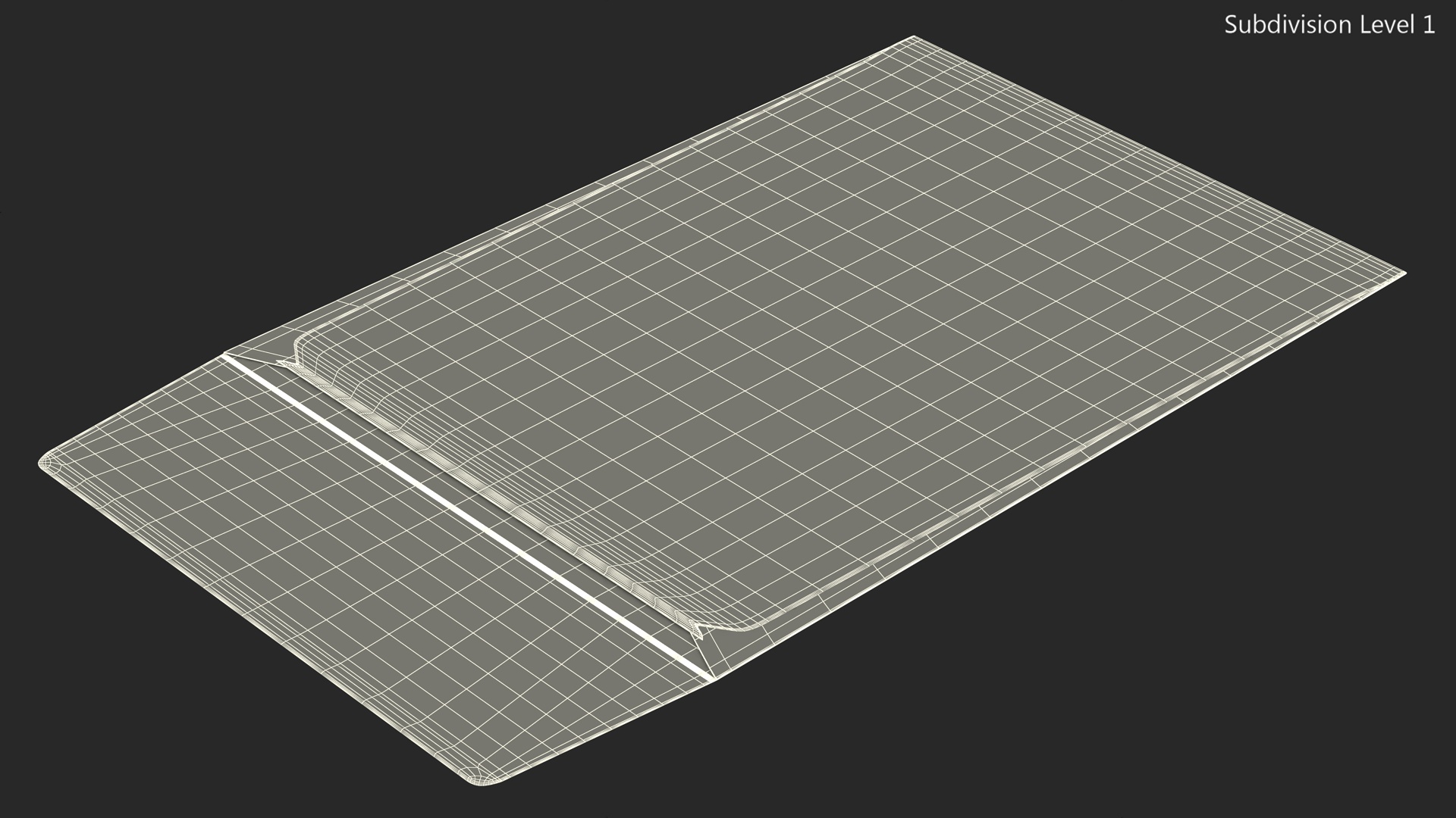Paper Pocket Envelope White 3D
