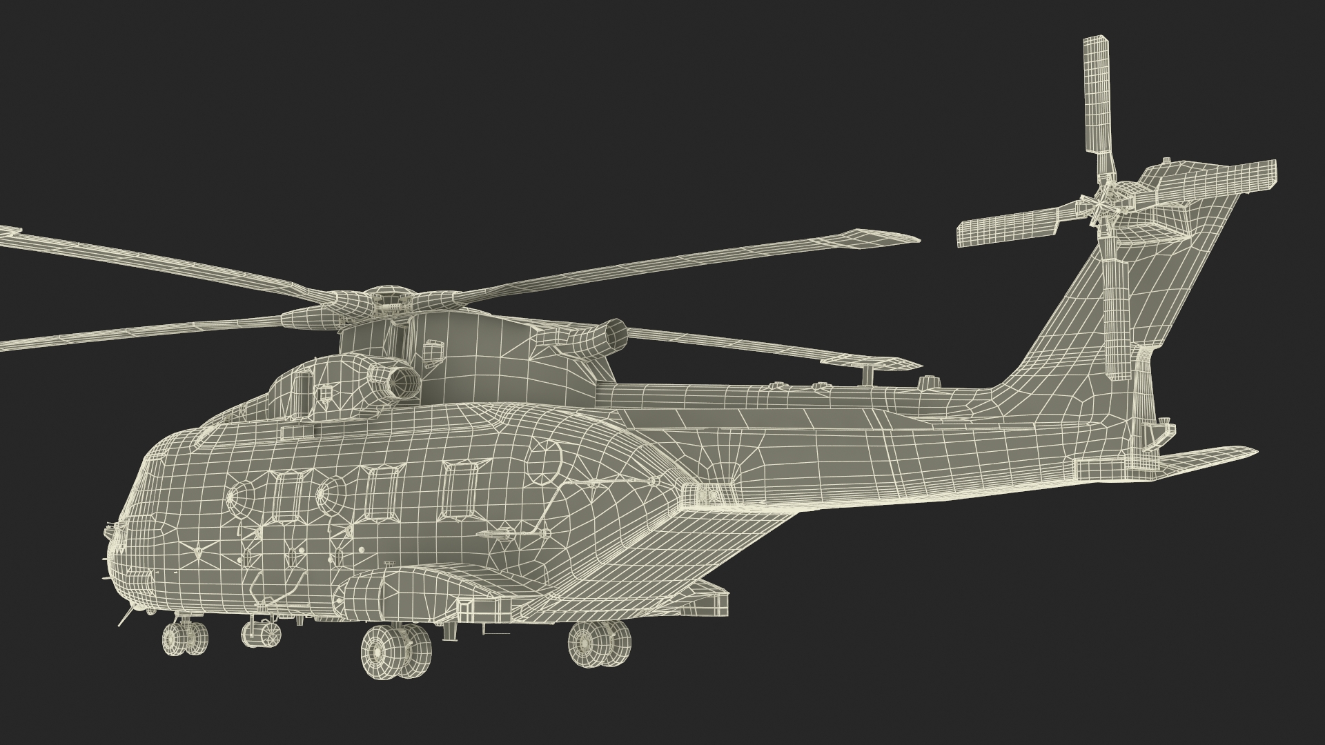 3D model F101 Alvaro de Bazan Class Frigate with Helicopter