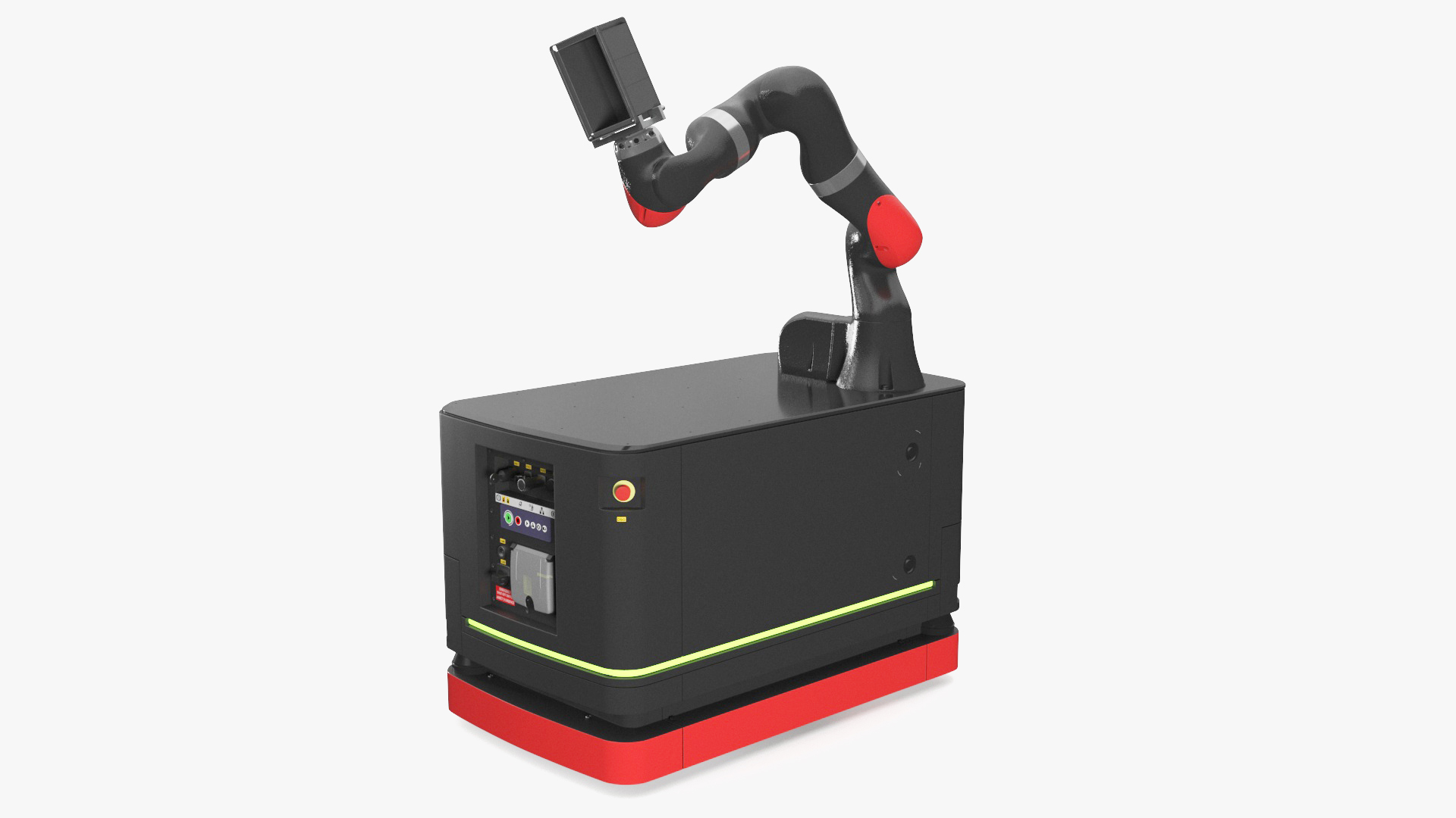 3D model Mobile Robot Hand with Special Box Rigged for Maya