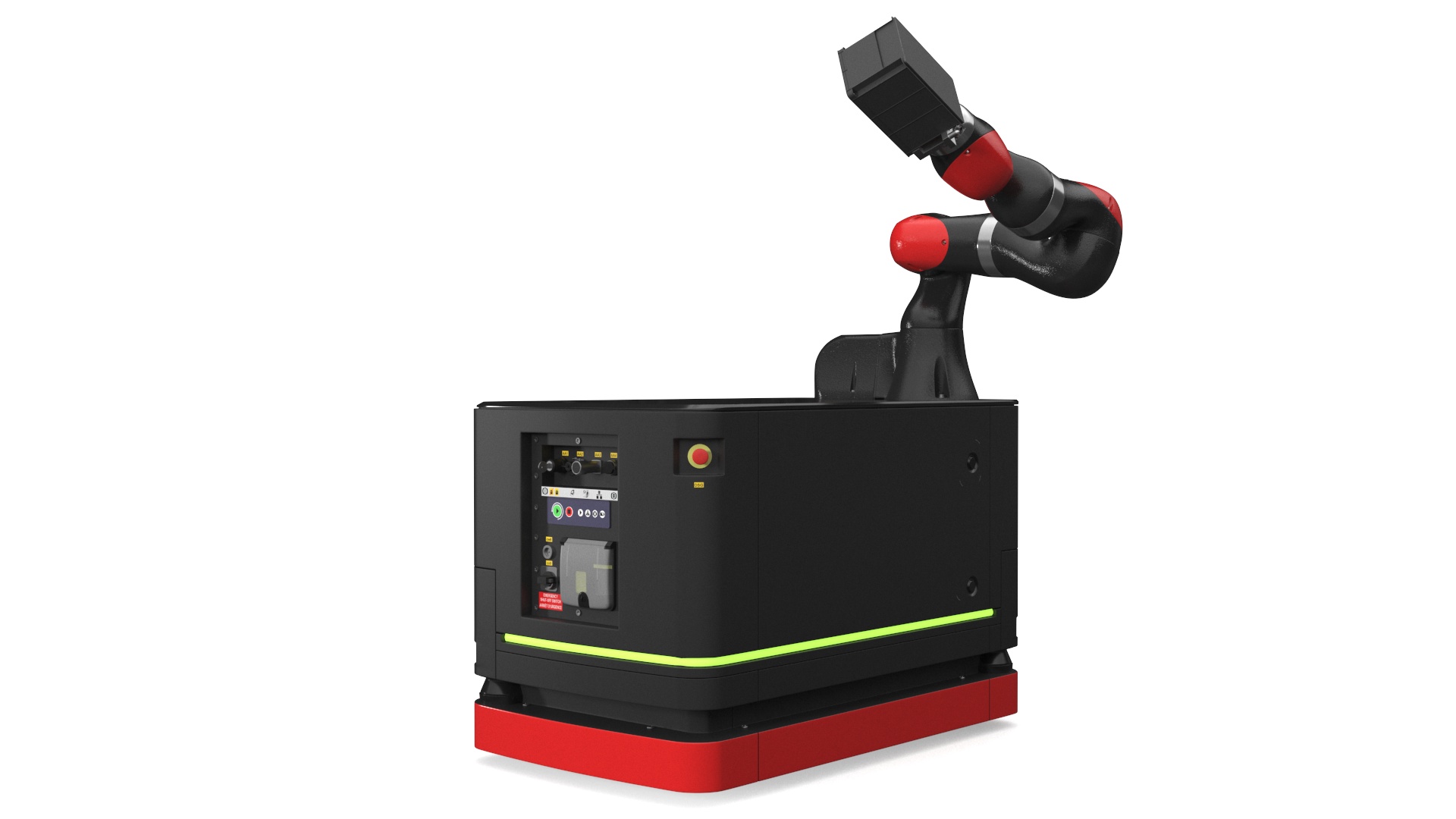 3D model Mobile Robot Hand with Special Box Rigged for Maya