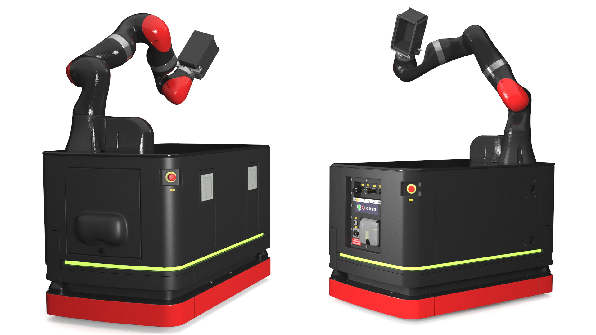 3D model Mobile Robot Hand with Special Box Rigged for Maya