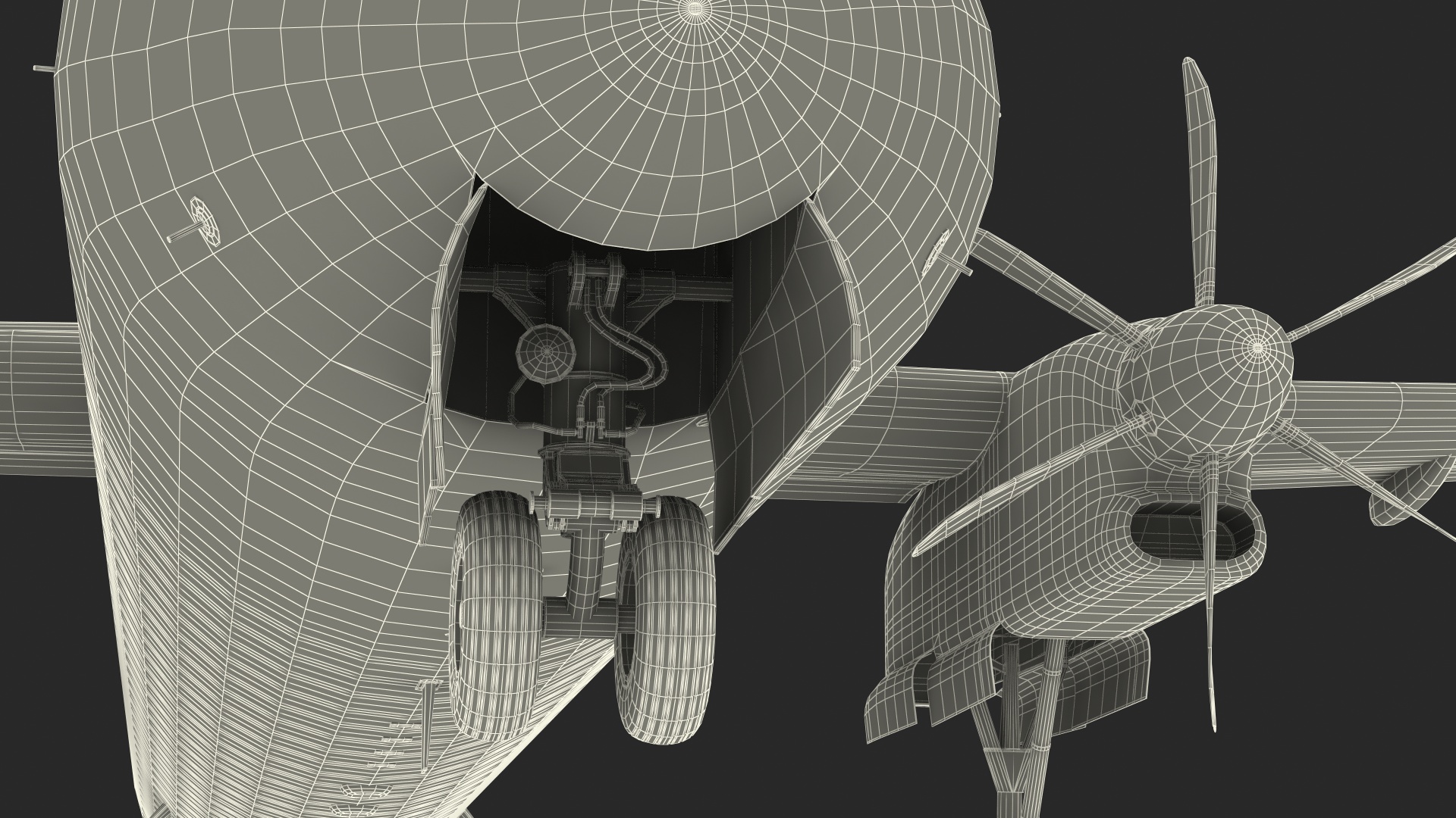 3D model Bombardier Q400 NextGen Rigged