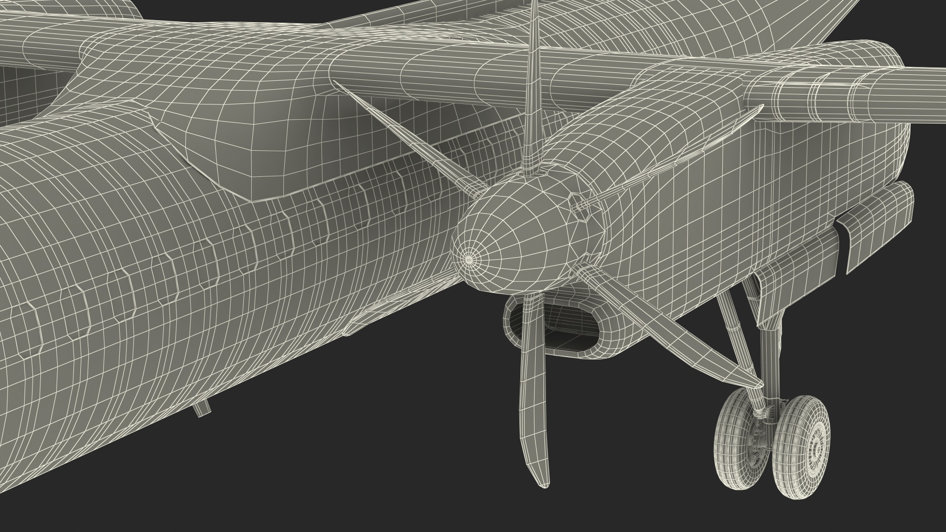 3D model Bombardier Q400 NextGen Rigged