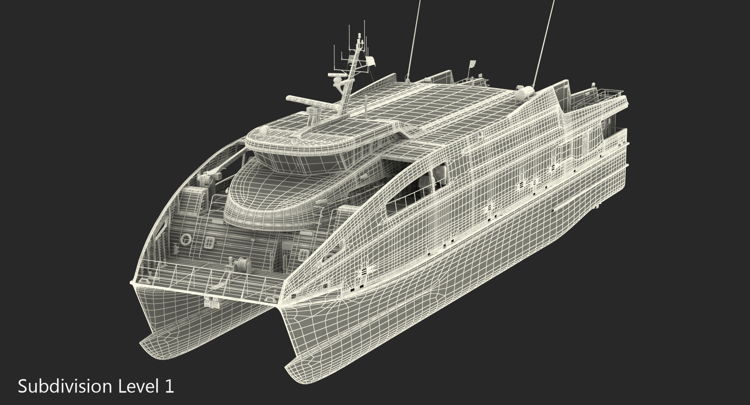 3D model Ferry Catamaran