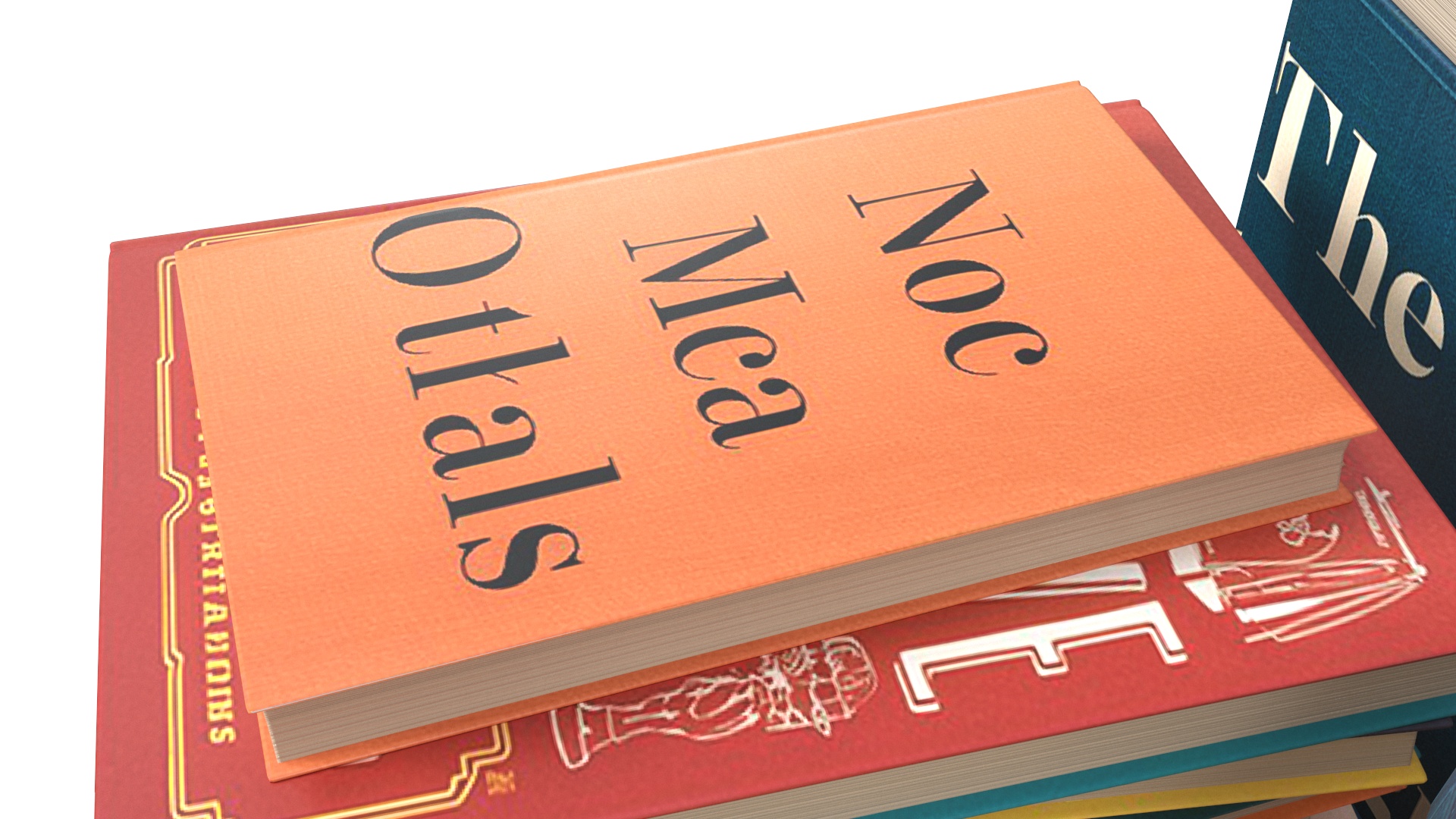 3D Pile of Books model