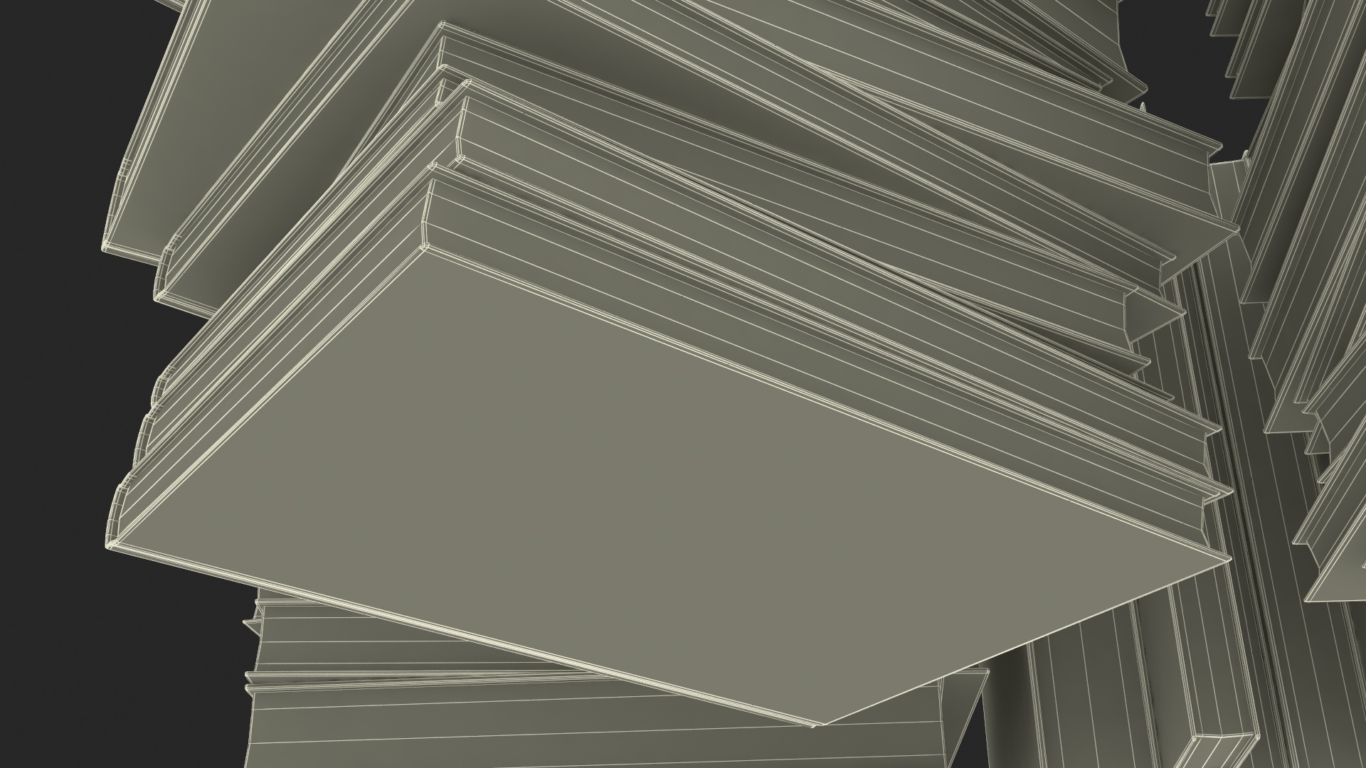 3D Pile of Books model