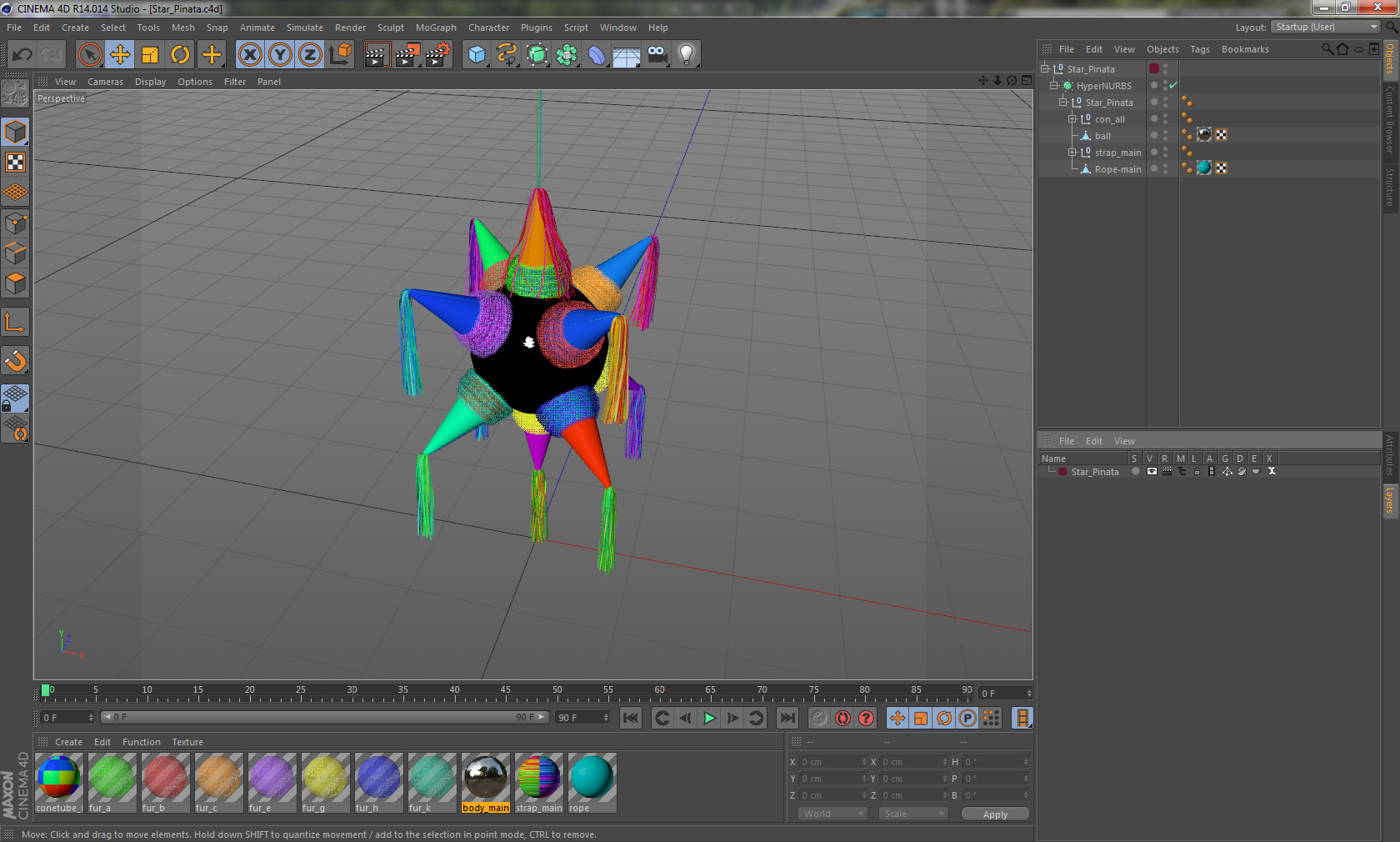 3D Star Pinata