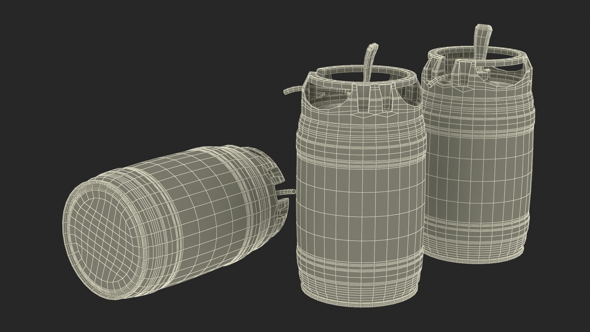 3D Heiniken Beer 5 Liter Barrel model