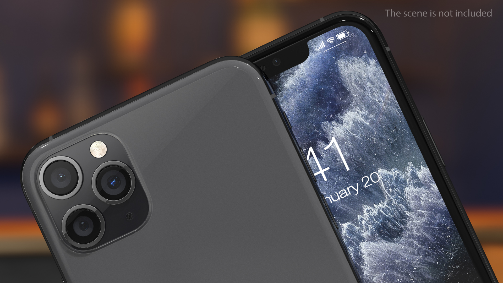 3D iPhone 11 Pro Max Space Grey model