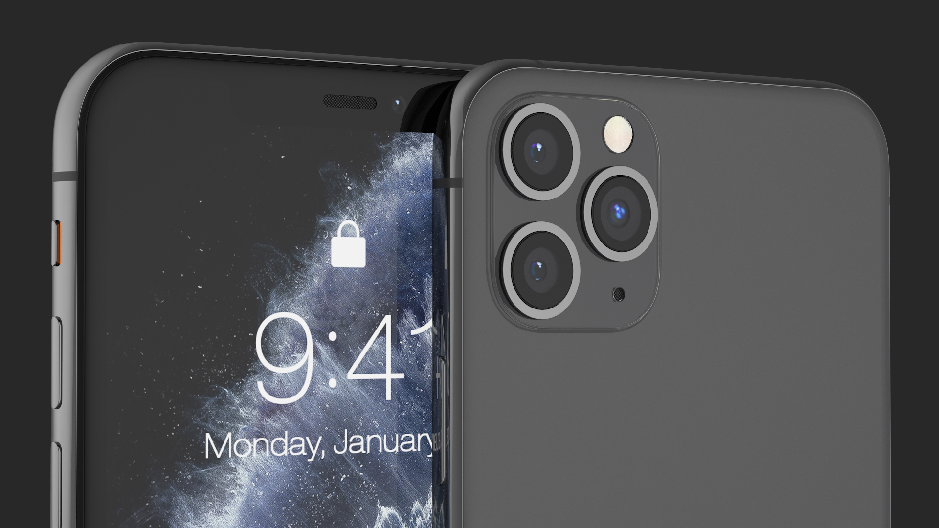 3D iPhone 11 Pro Max Space Grey model