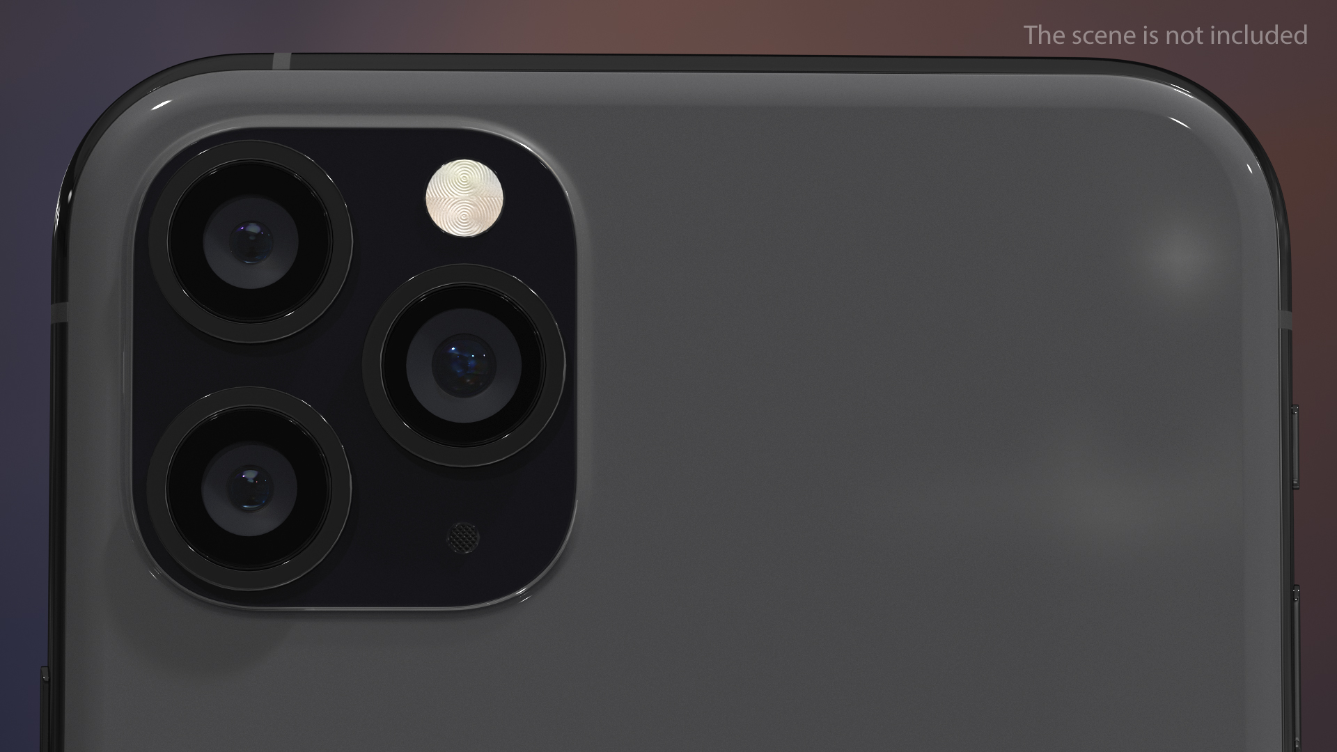 3D iPhone 11 Pro Max Space Grey model