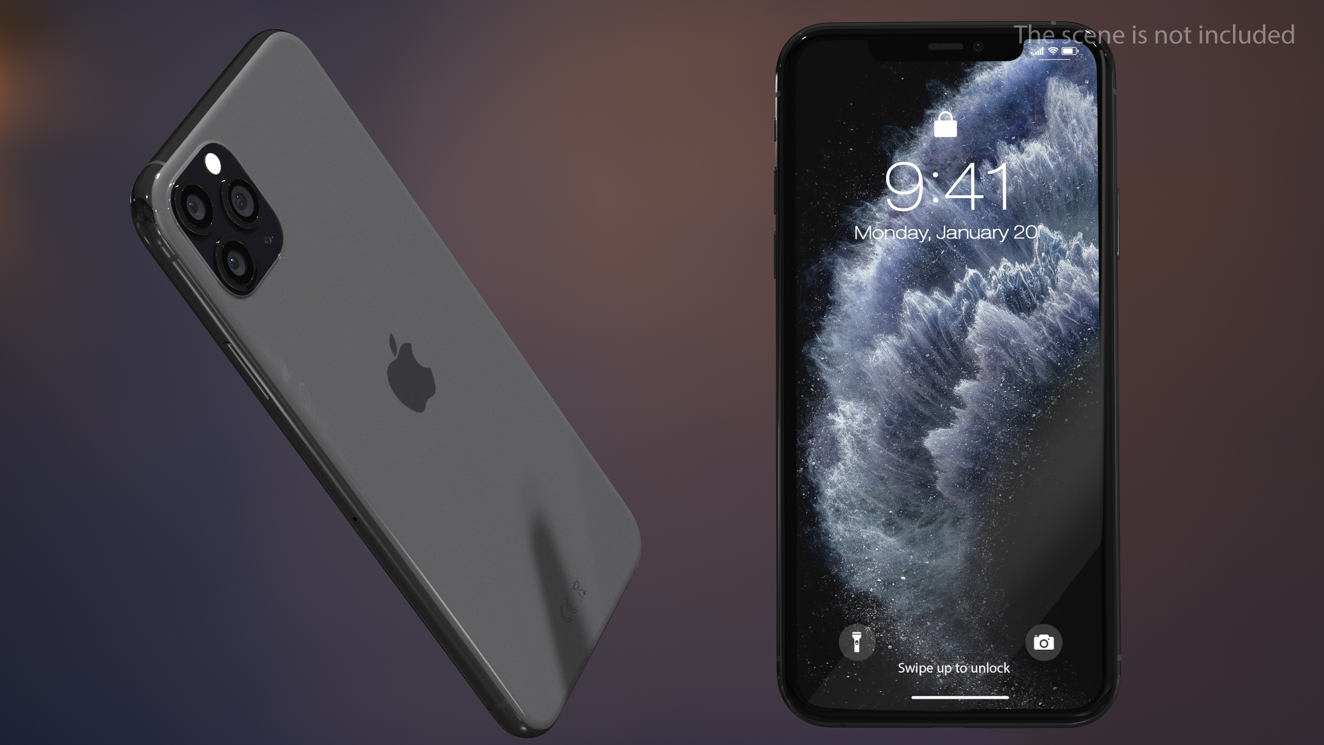 3D iPhone 11 Pro Max Space Grey model
