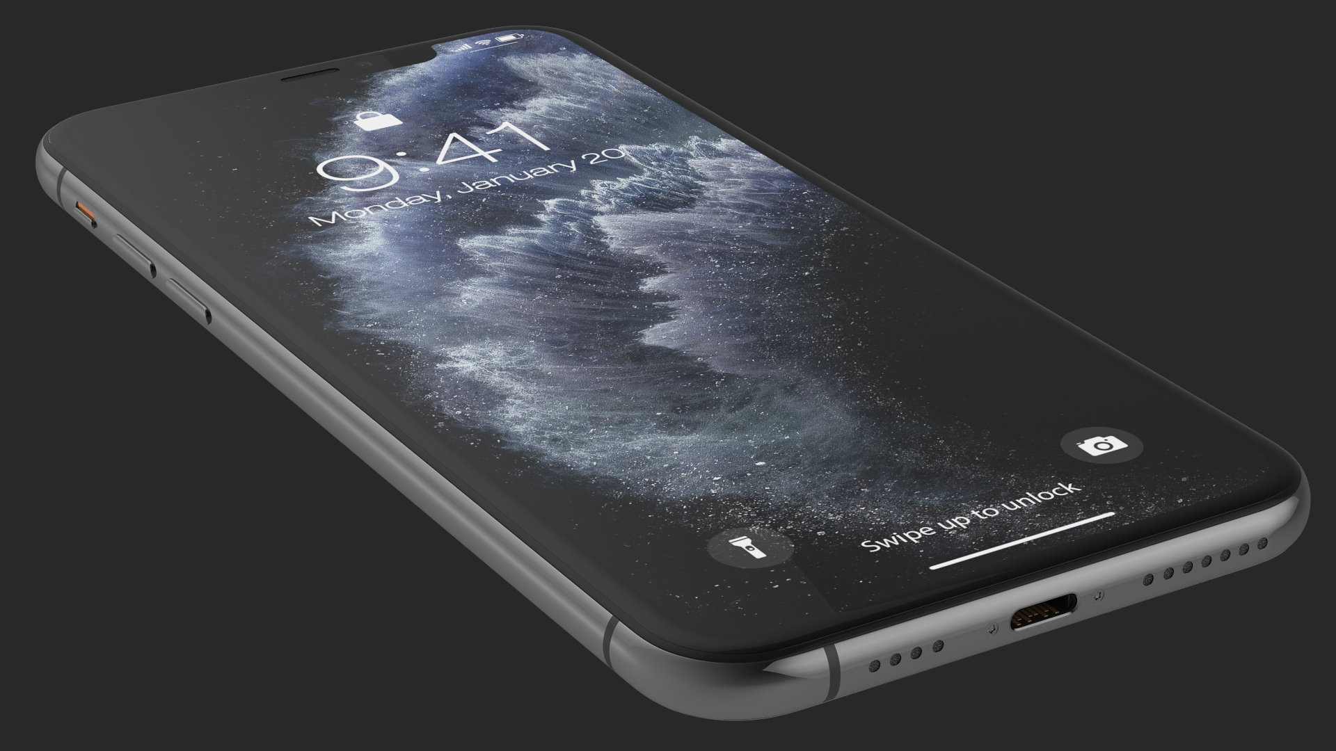 3D iPhone 11 Pro Max Space Grey model