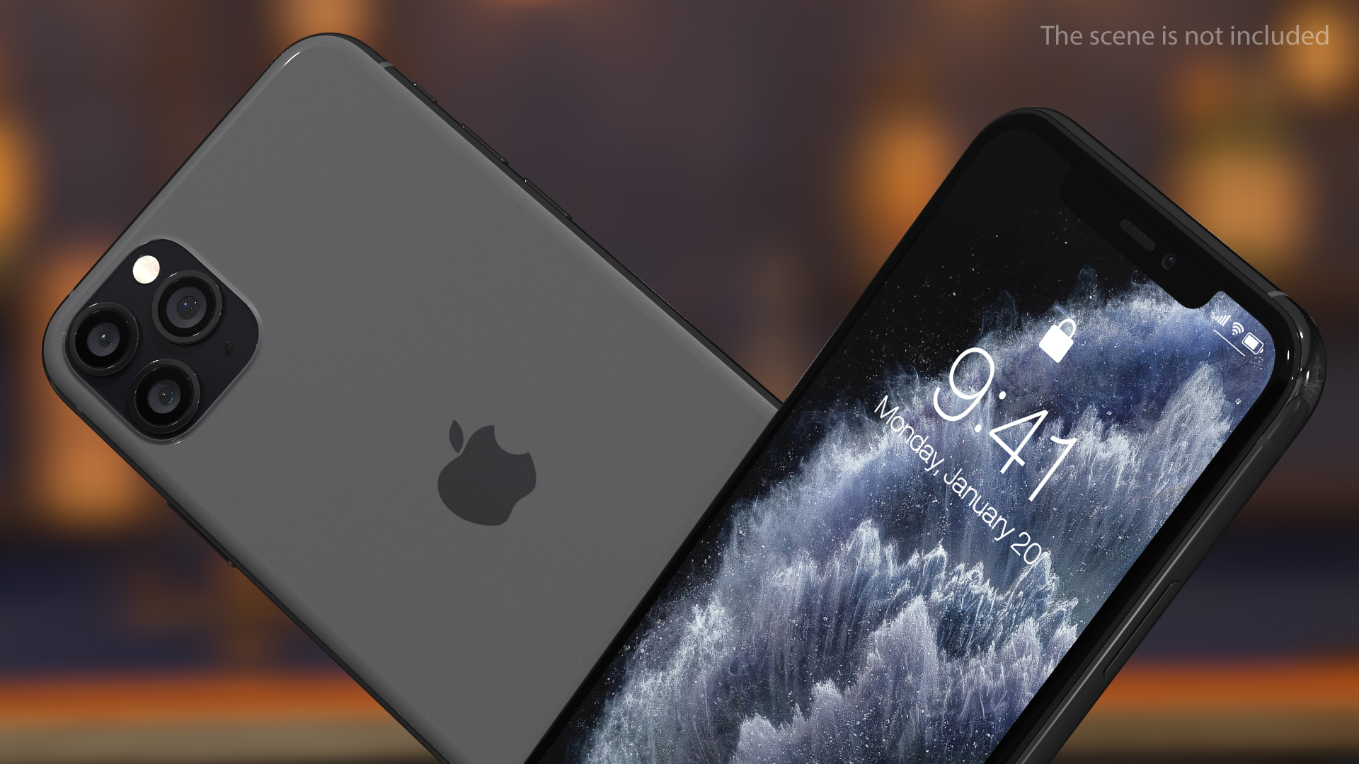 3D iPhone 11 Pro Max Space Grey model