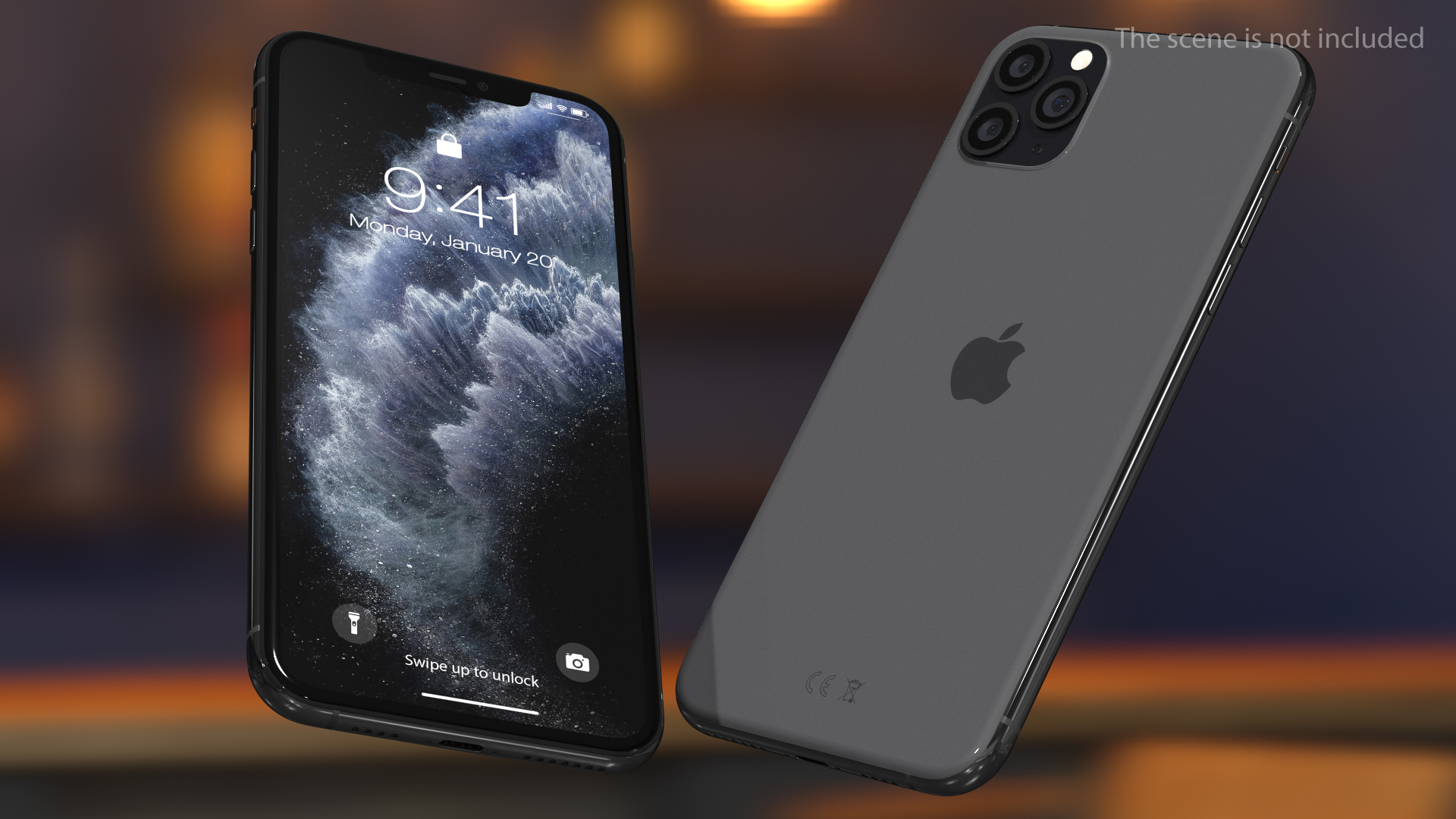 3D iPhone 11 Pro Max Space Grey model