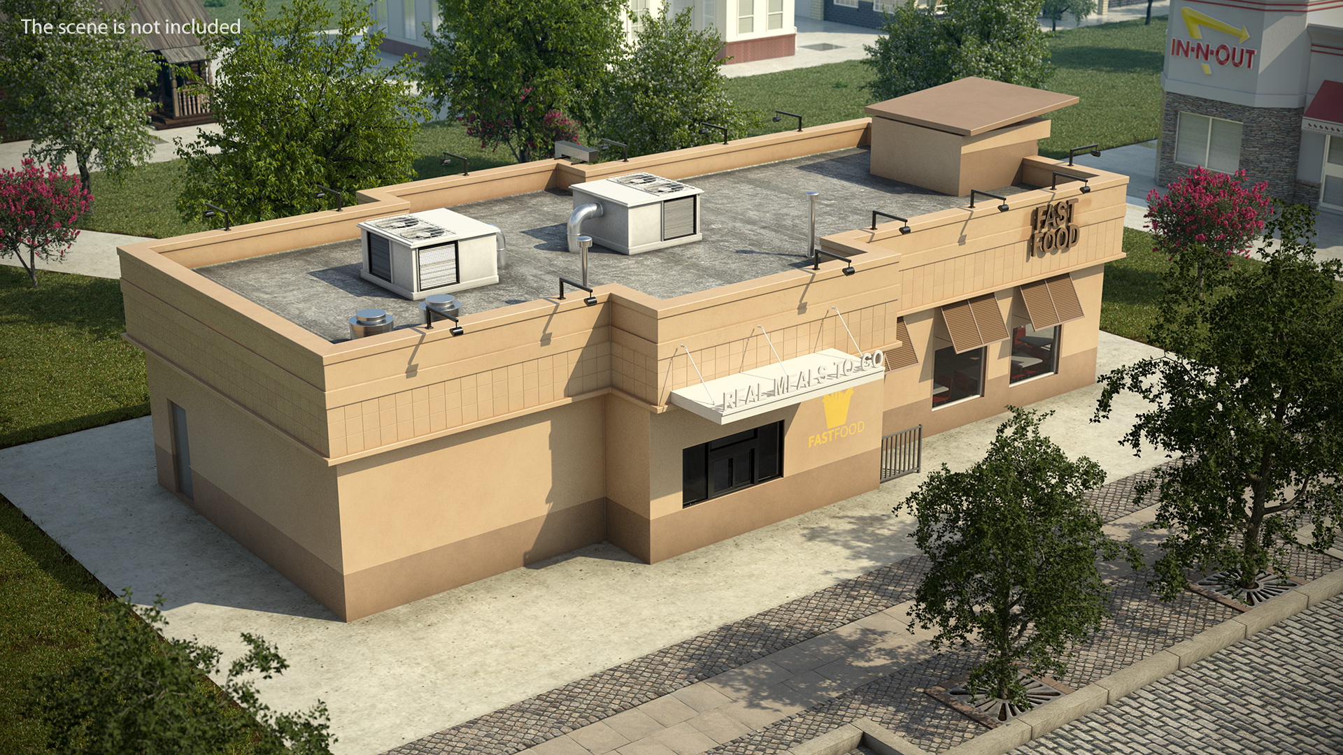 3D model Fast Food Restaurant