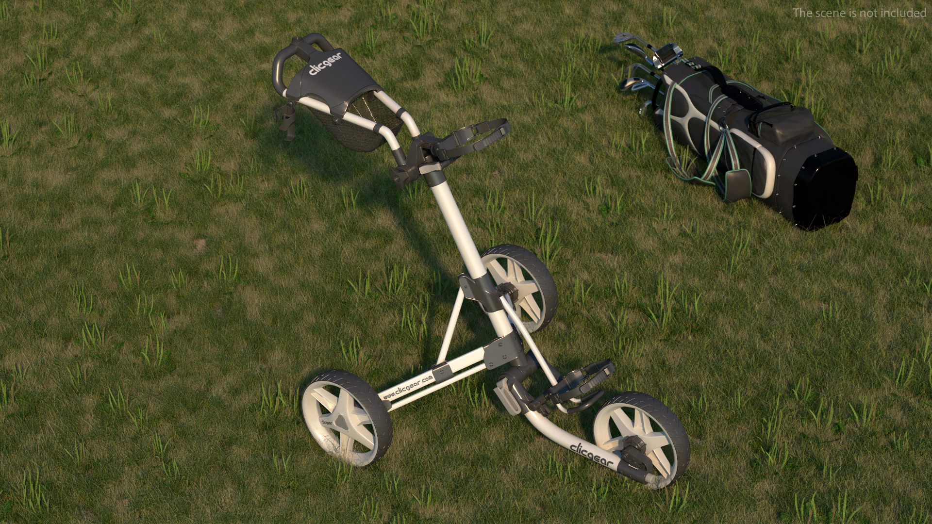3D Clicgear Model 4 0 Golf Push Cart model