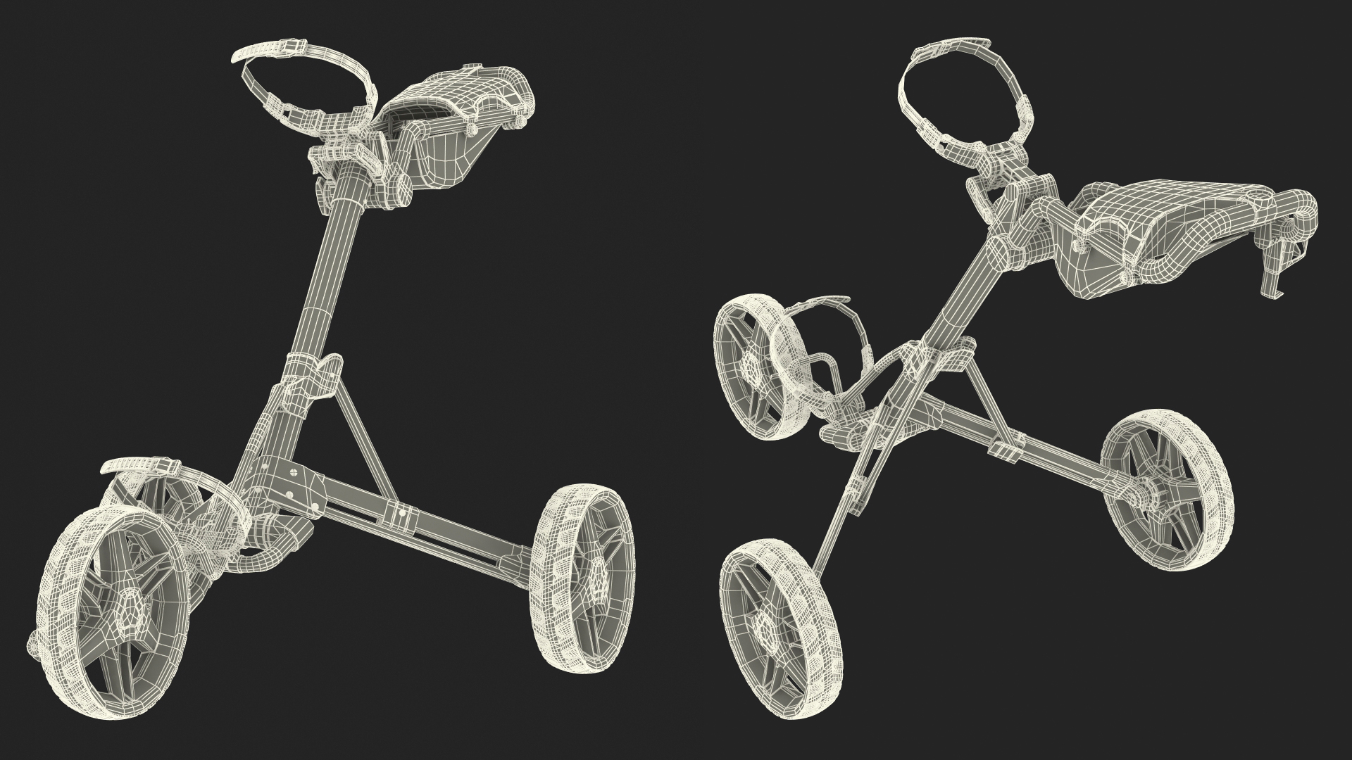 3D Clicgear Model 4 0 Golf Push Cart model
