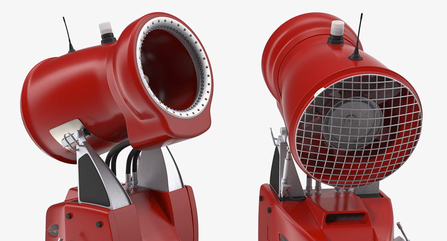 3D Snow Cannon Generic Rigged