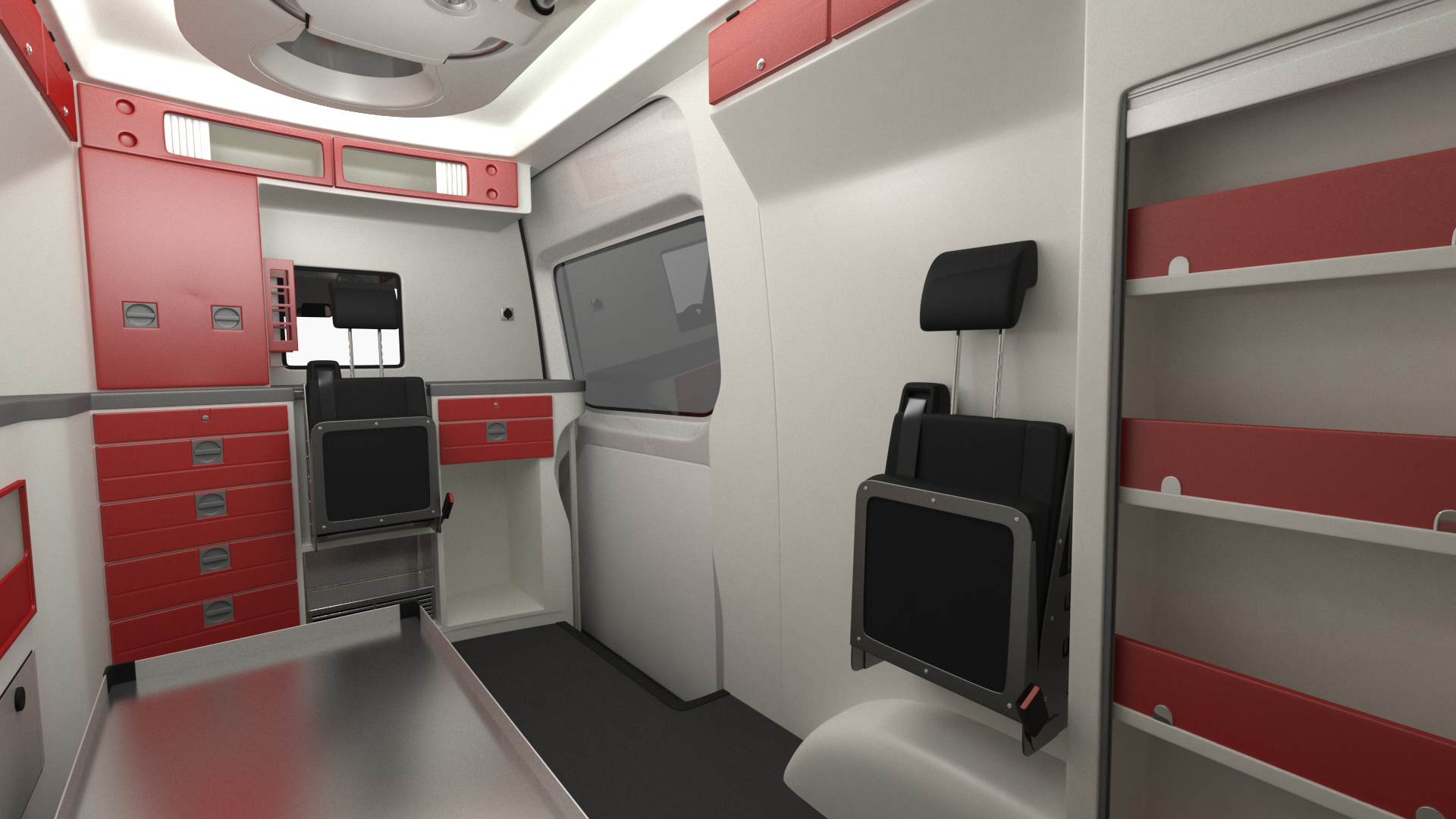 Mercedes Benz Sprinter Paramedic Ambulance Rigged 3D model