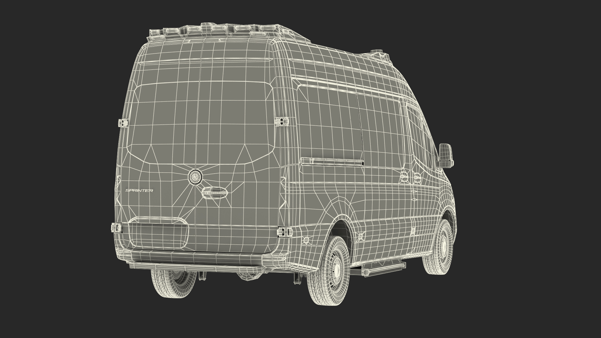 Mercedes Benz Sprinter Paramedic Ambulance Rigged 3D model