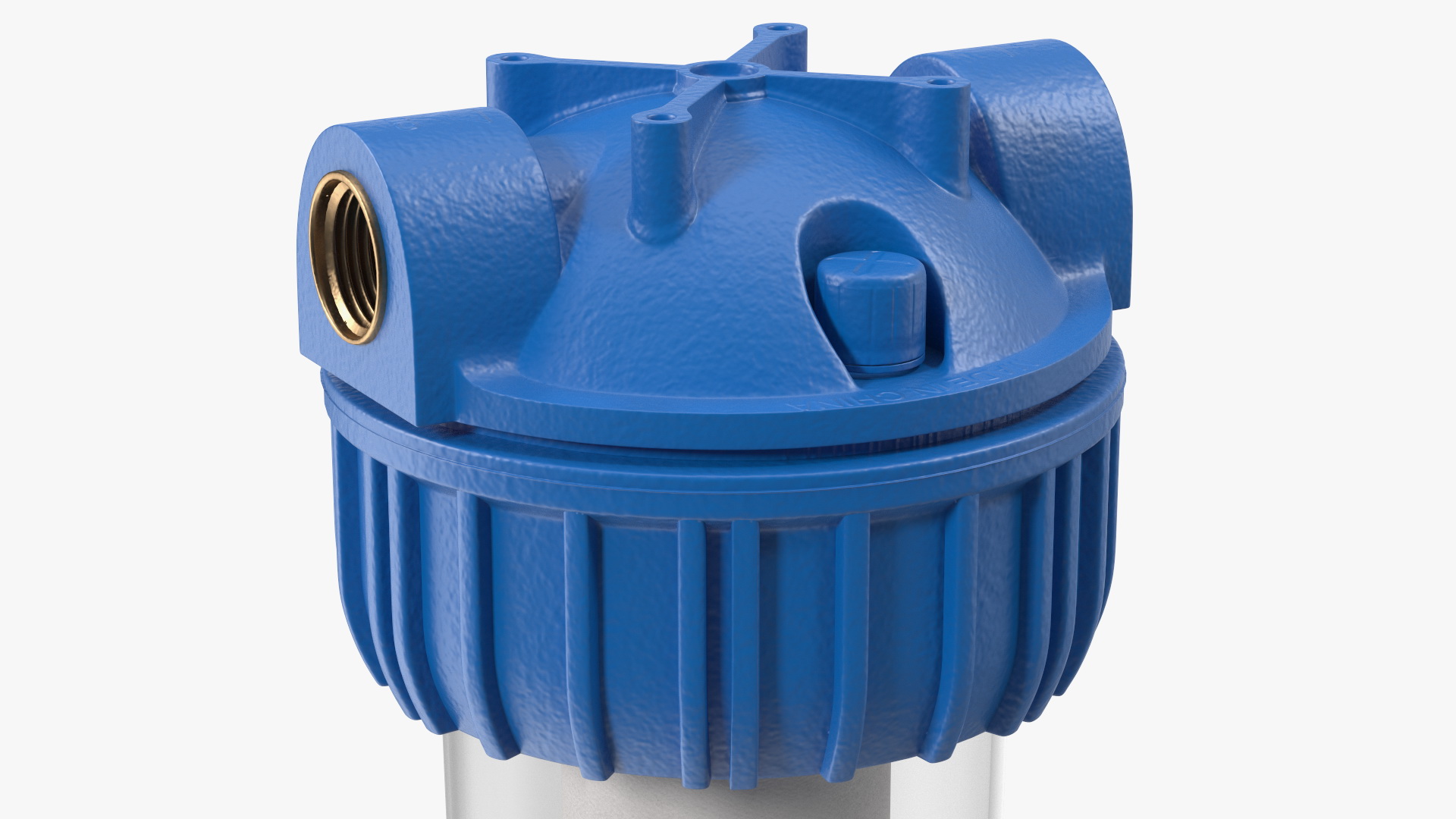 Transparent Water Filter Housing with Cartridge 3D