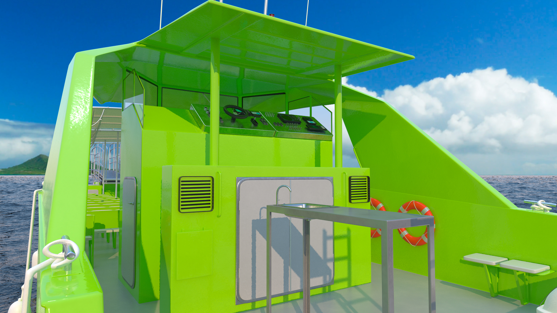 Moggaro 1800 Excursion Boat 3D