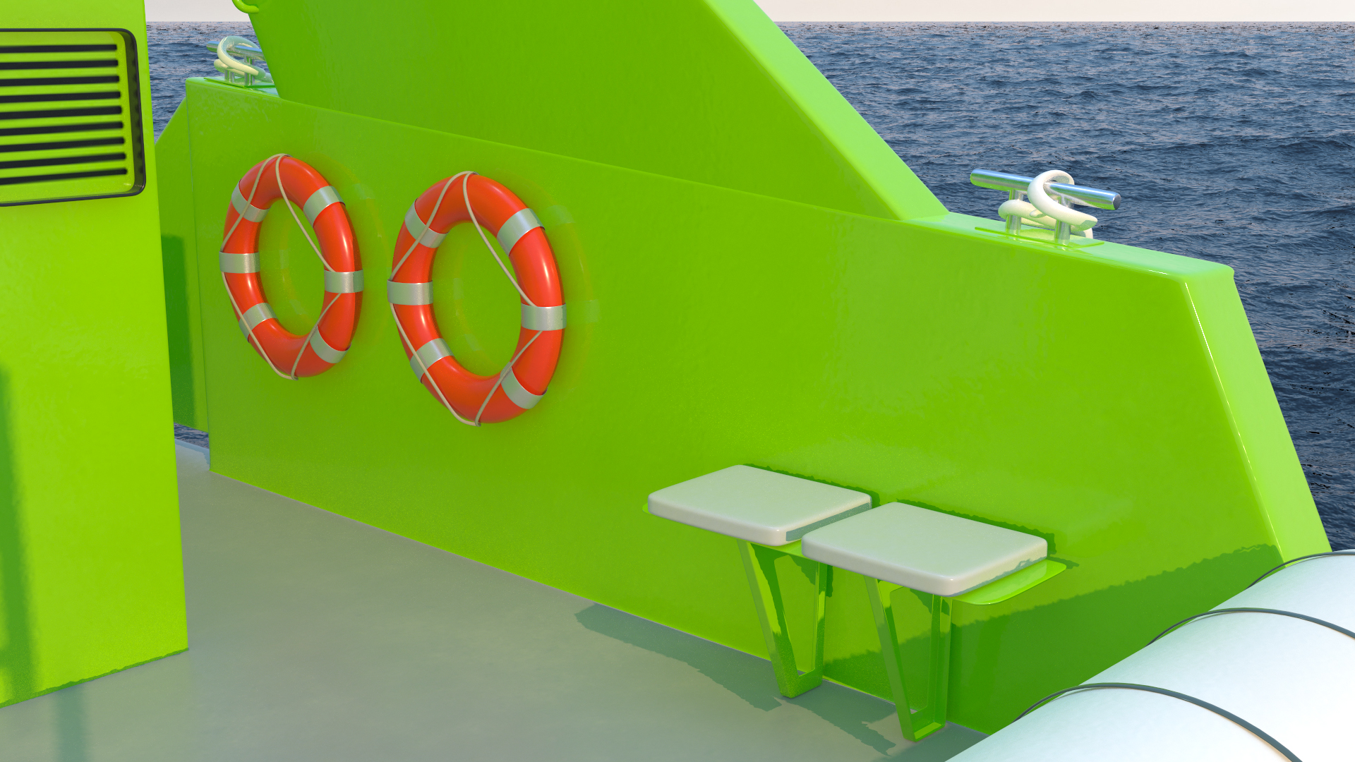 Moggaro 1800 Excursion Boat 3D