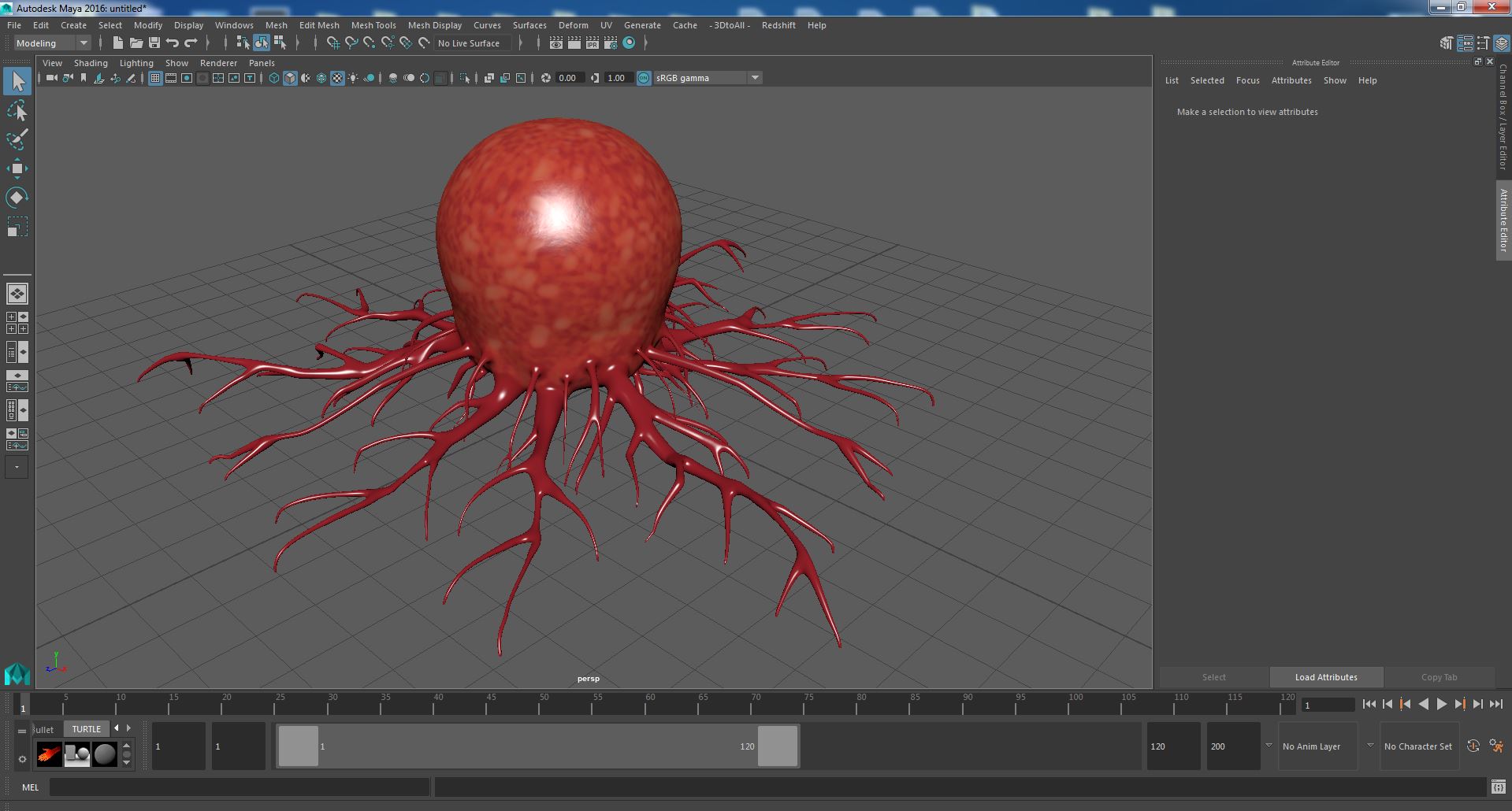 Tumor Cell Red 3D model