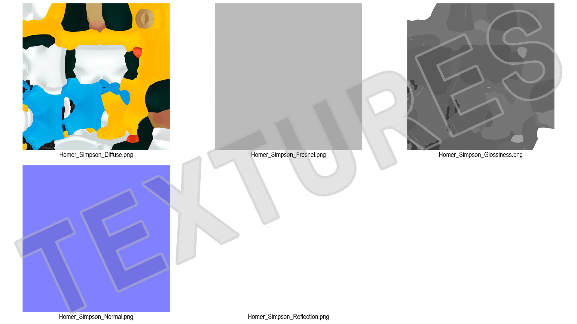 3D Cartoon Character Homer Simpson Waving Pose model