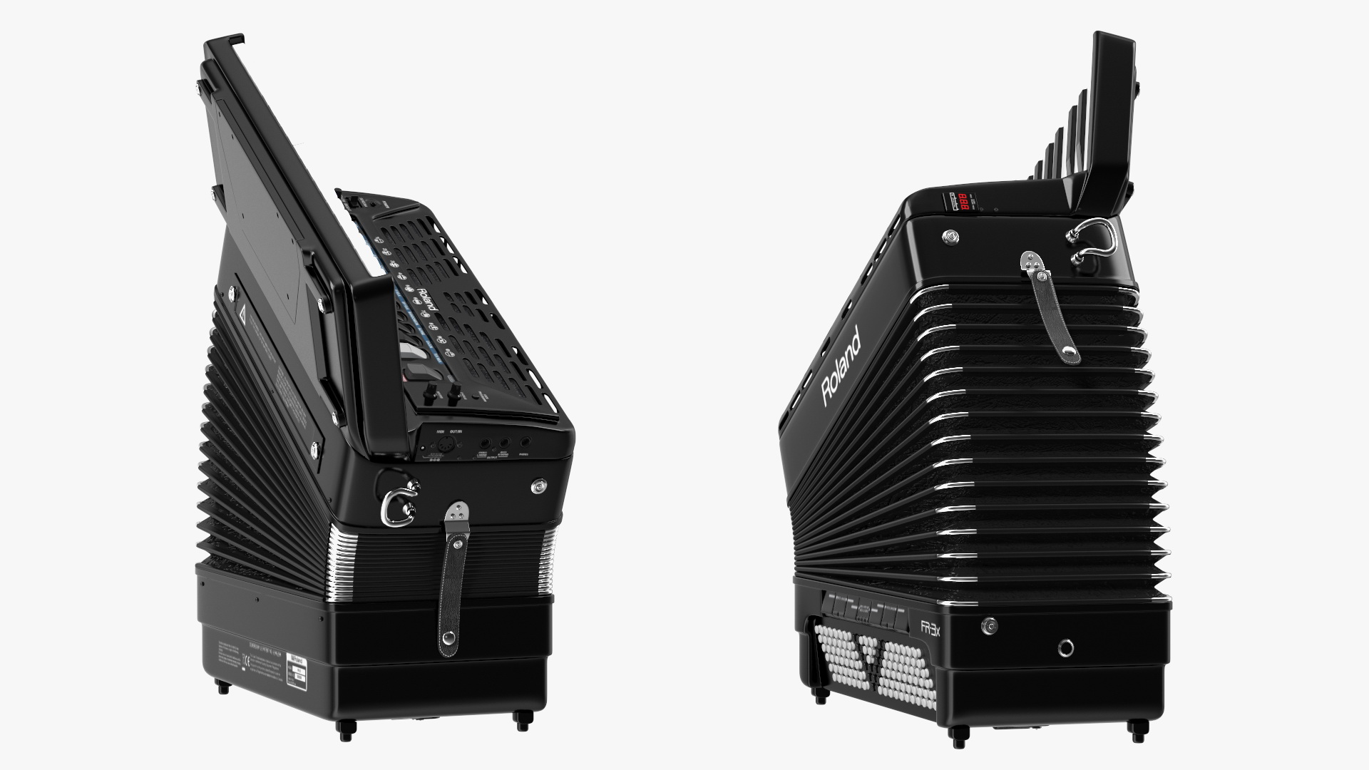 3D model Digital Accordion Roland FR3-X