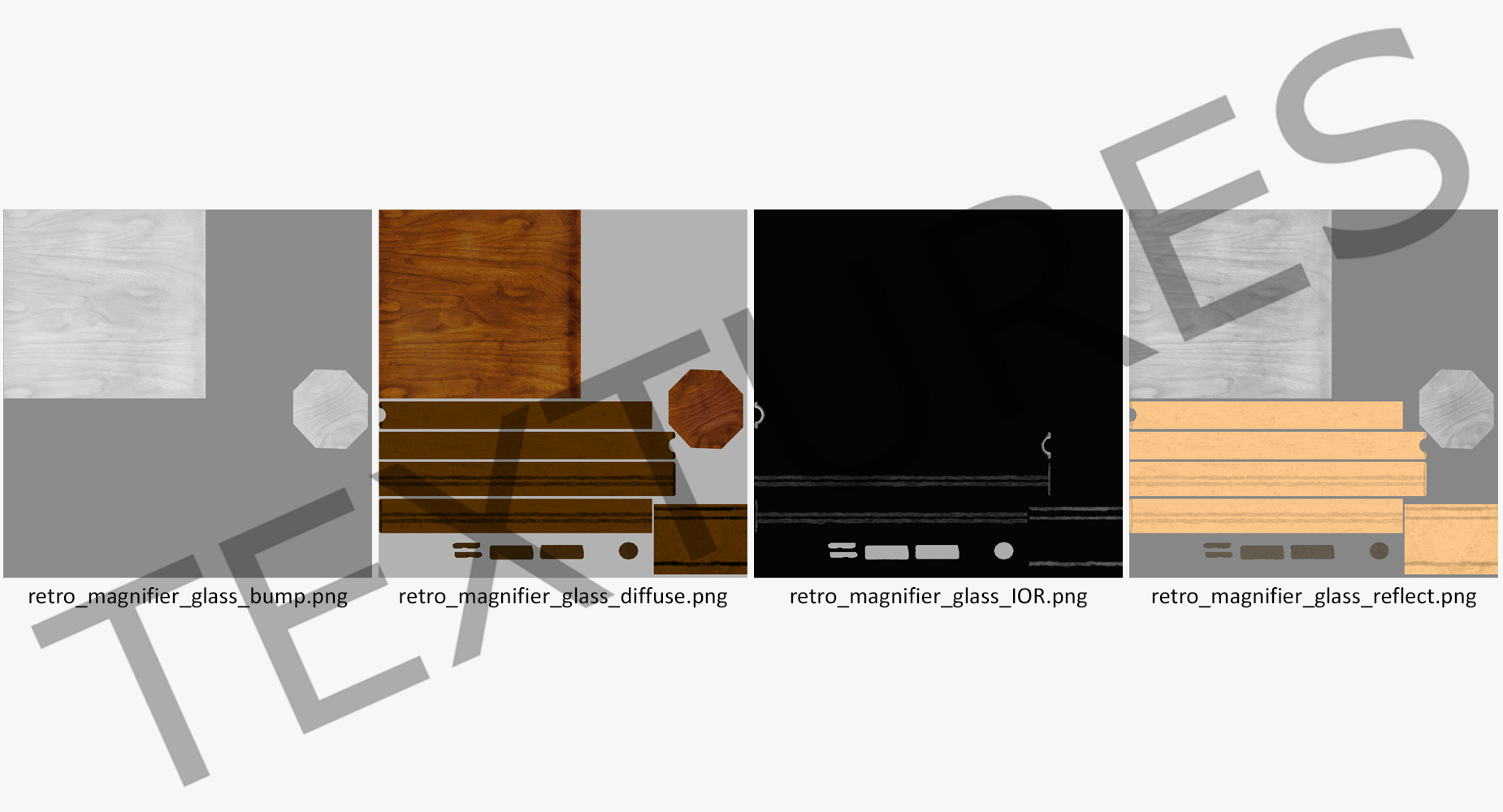 Vintage Magnifying Glass 3D model