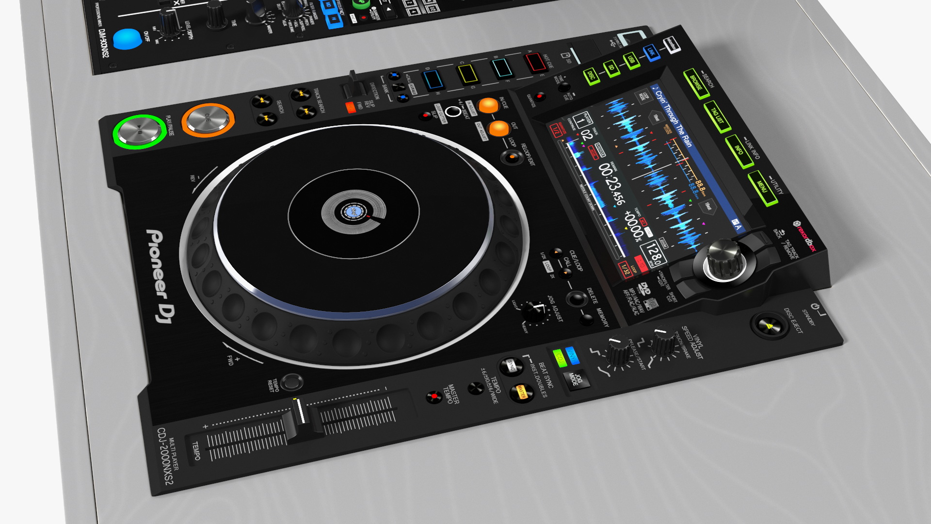 Portable DJ Booth Grey 3D
