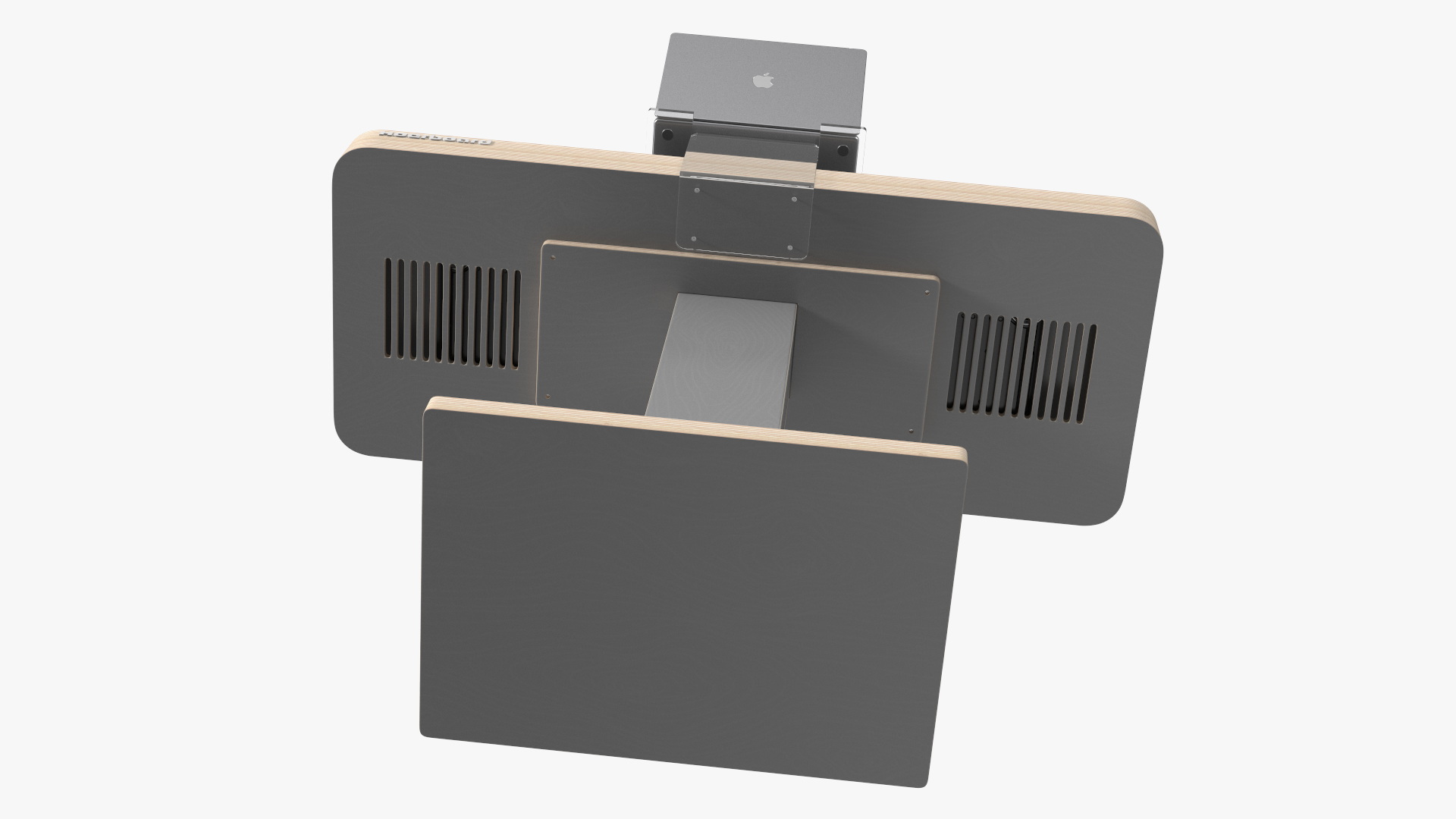 Portable DJ Booth Grey 3D