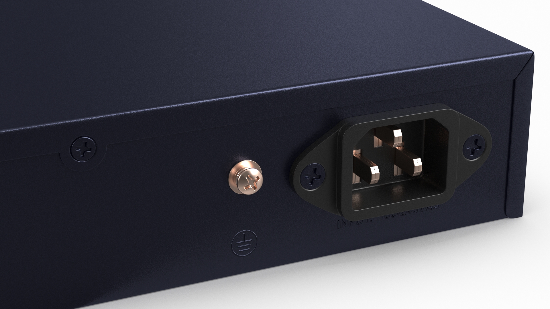 3D Desktop Network Switch 16 Ports Blue