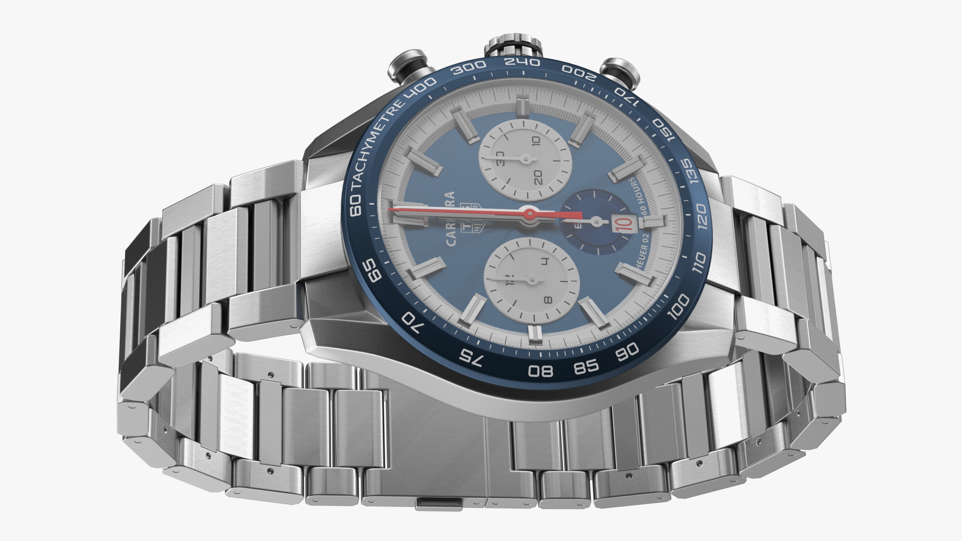 Tag Heuer Carrera Dial Blue 3D
