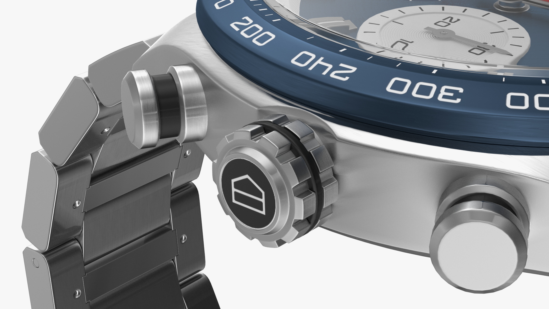 Tag Heuer Carrera Dial Blue 3D